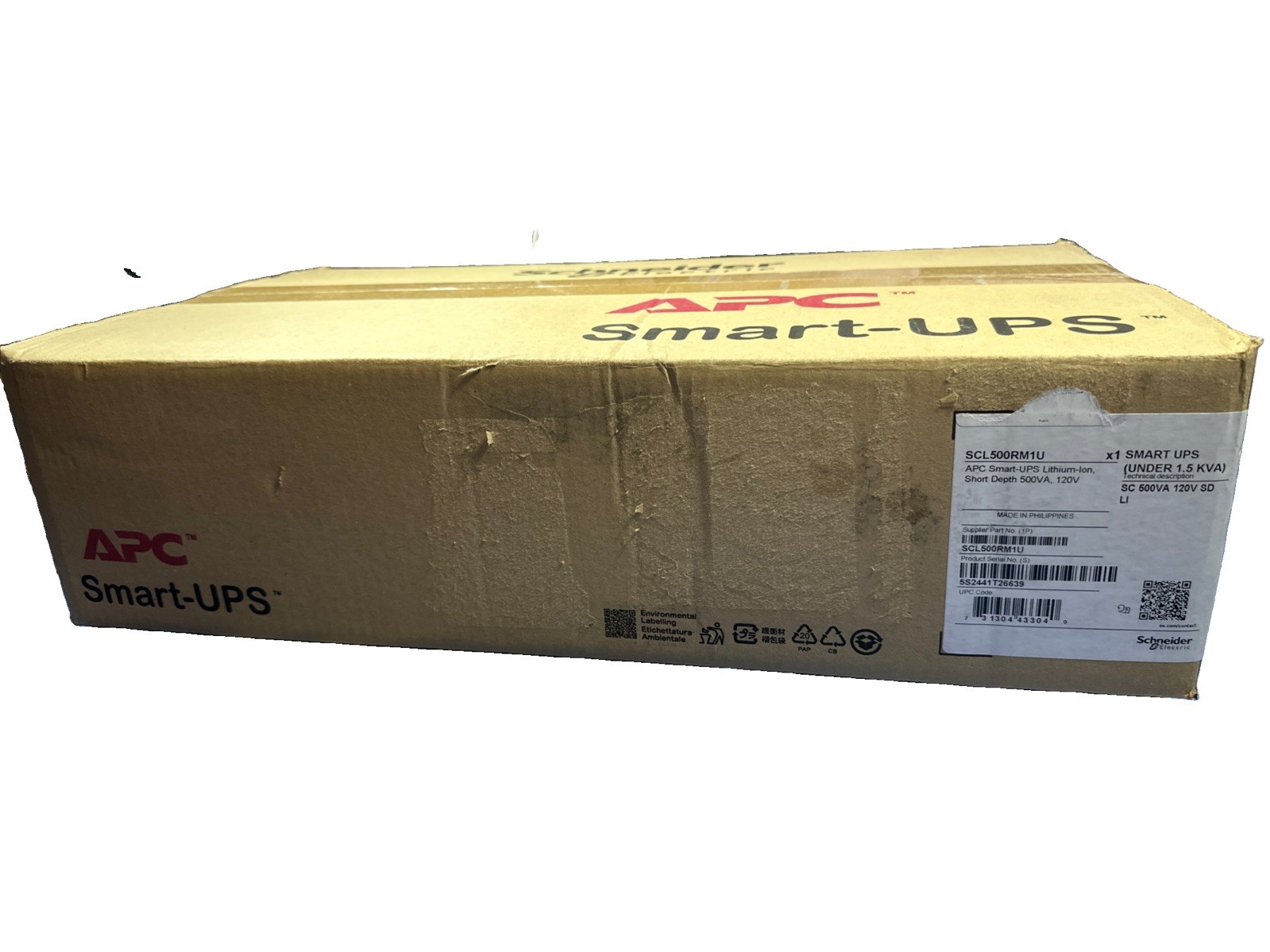 APC Smart-UPS Lithium-Ion 500VA 120V Rack Mountable UPS SCL500RM1U BRAND NEW