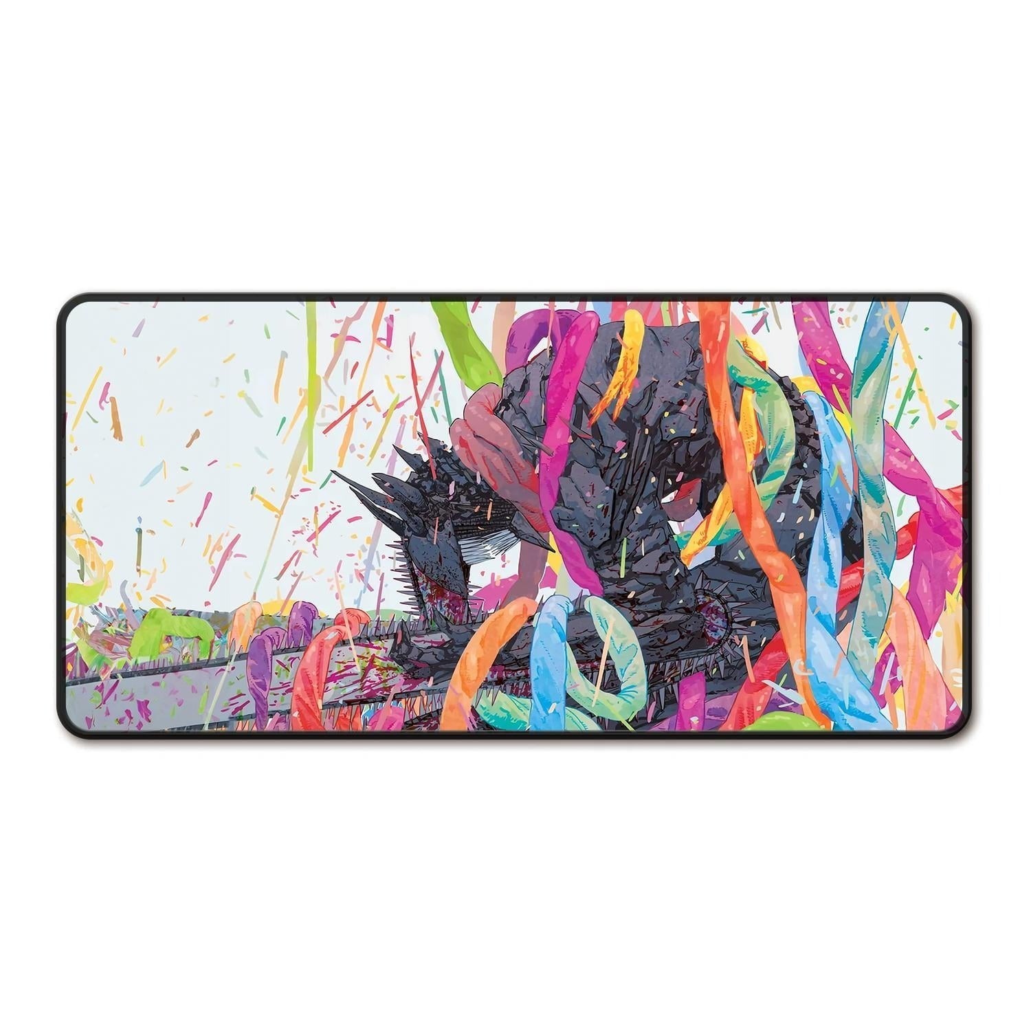Vibrant Abstract Design Gaming Mouse Pad, Colorful Art Desk Mat for Gamers