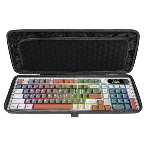 Hard Travel Case for Compact 96% Keyboard, Protective Storage Box