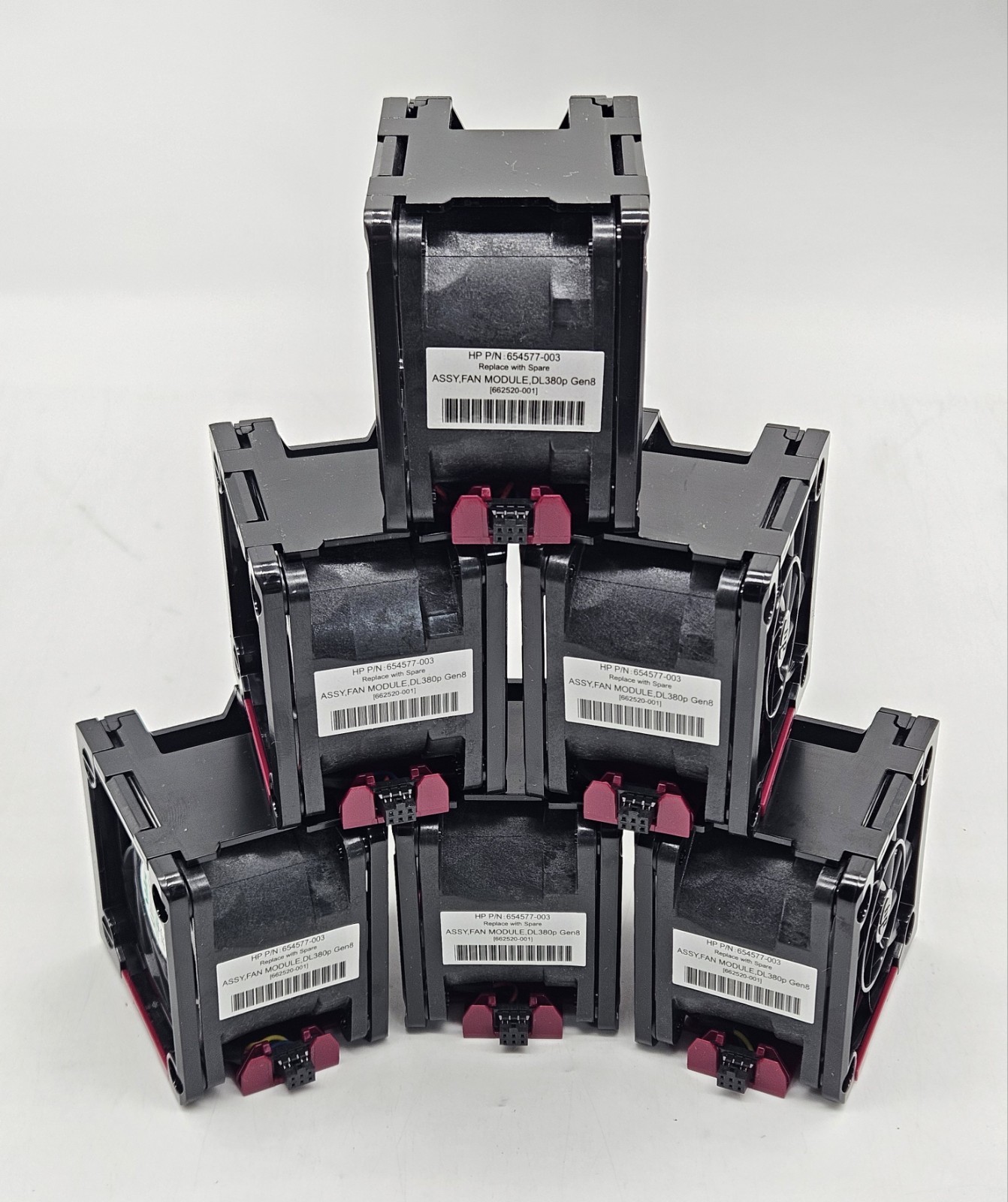 LOT OF 6 HP Hot Pluggable Dual Rotor Fan for DL380p DL380e DL385p G8 662520-001