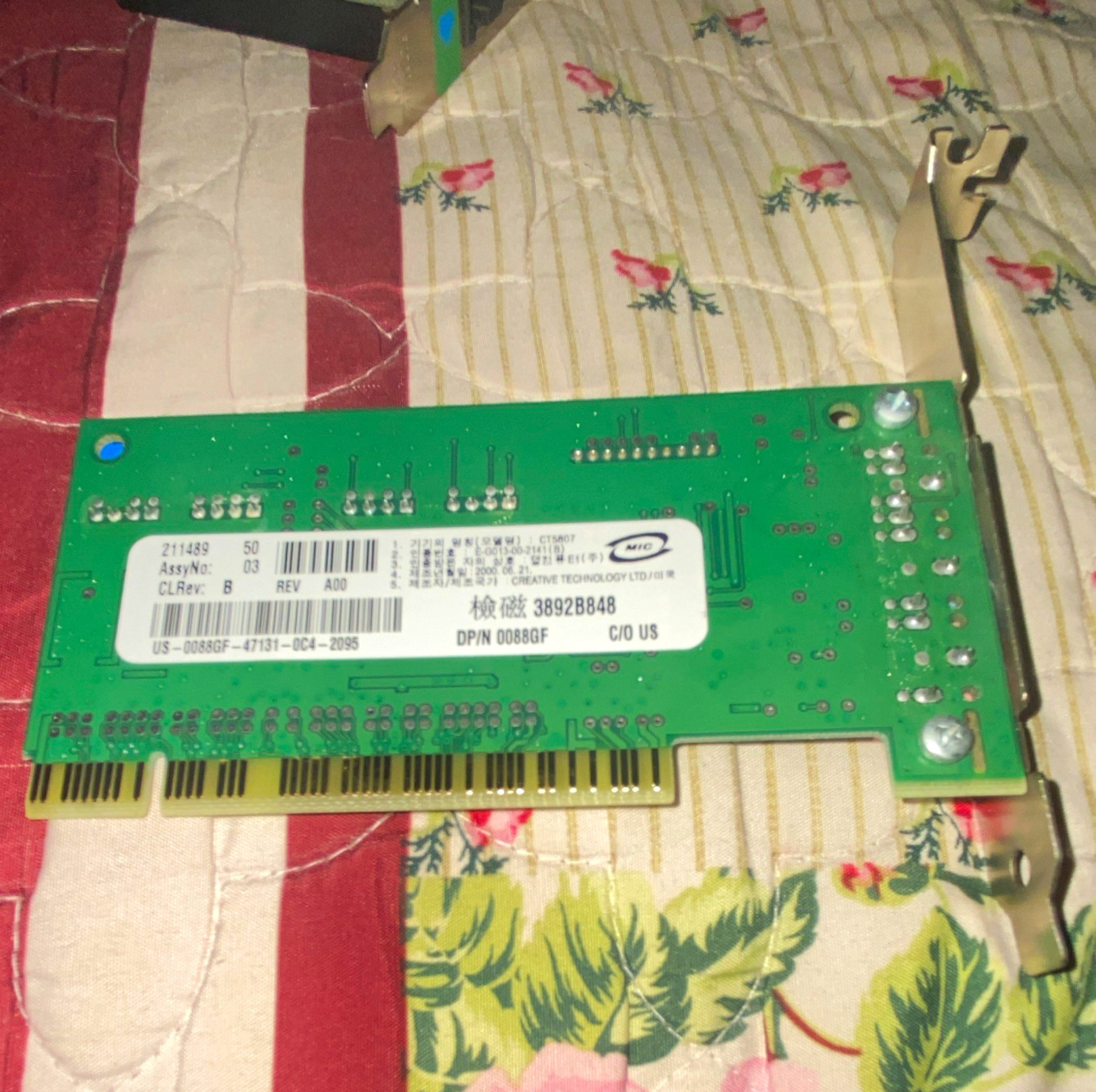 Creative Technology CT5807 PCI 5.1 Plug-In Sound Card 3.5mm In/Out