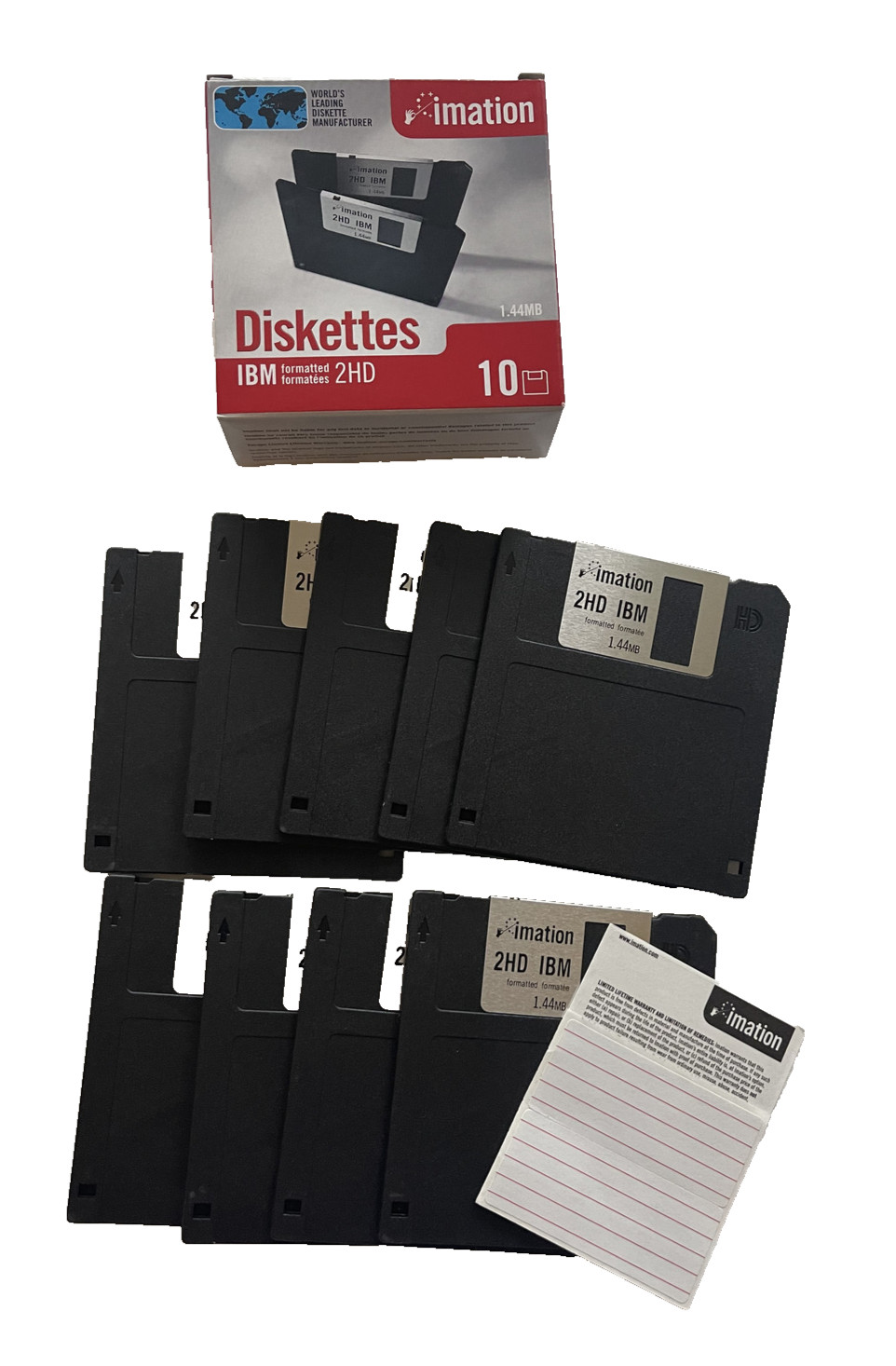 Imation  3.5in. Formatted  Diskettes, 9 Formatted Discs (Pre-owned)