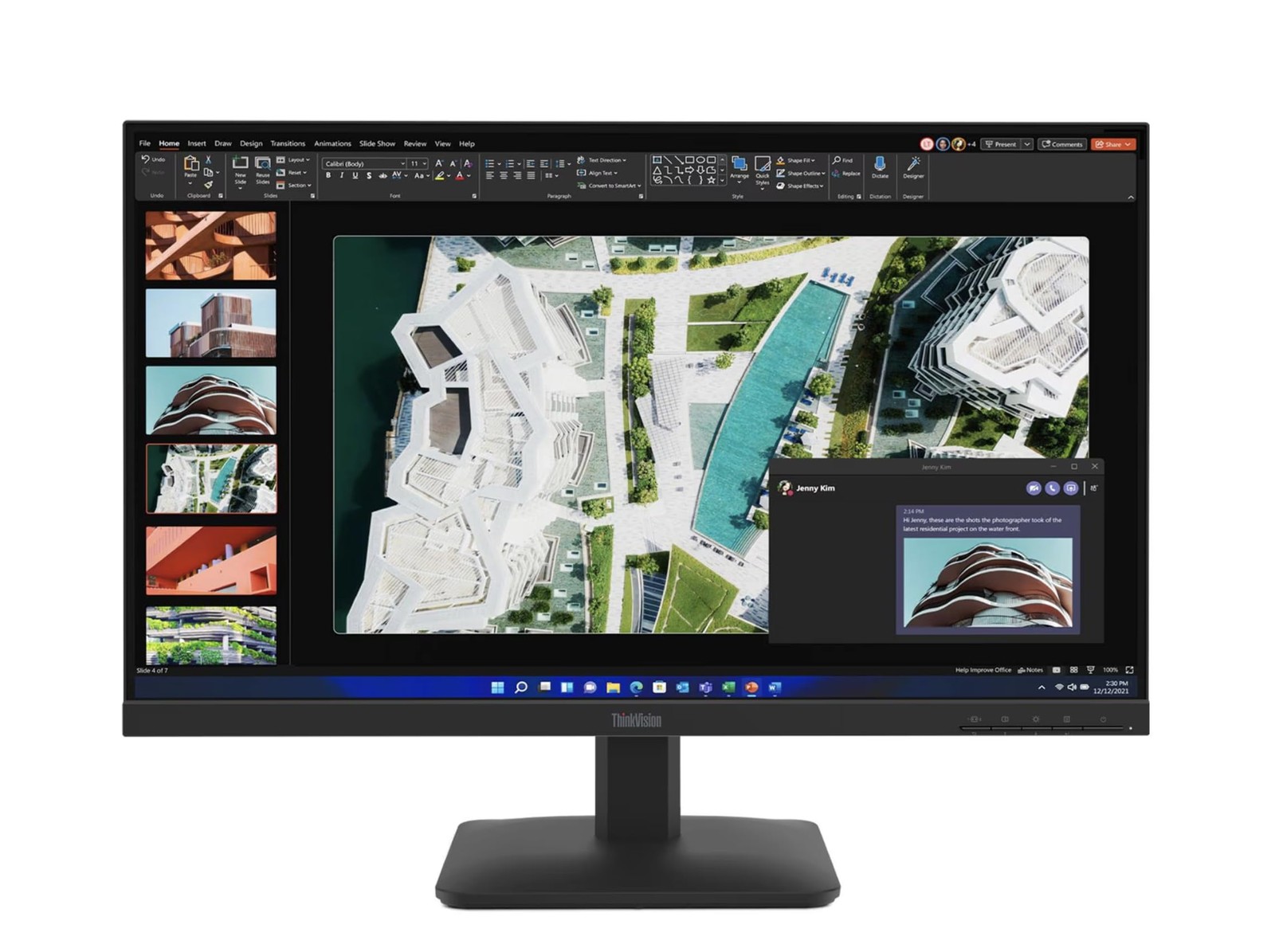 Lenovo 64BEKAR1UZ ThinkVision S27-4e 27" FHD LED Monitor Raven Black