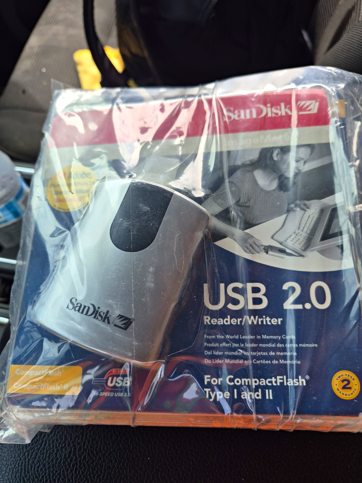 SanDisk ImageMate USB 2.0 CompactFlash I/II Card Reader/Writer SDDR-91-A15 2pack
