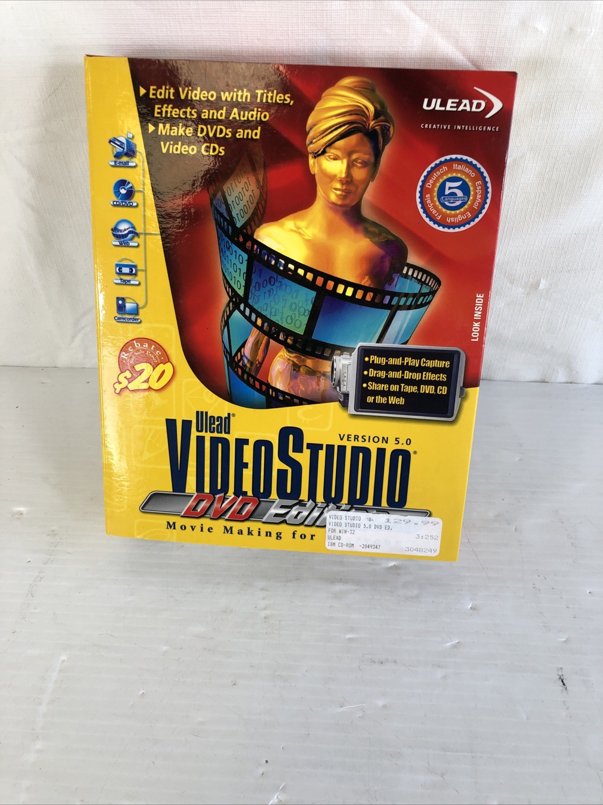 Ulead VideoStudio DV Version 5.0 Editing Software