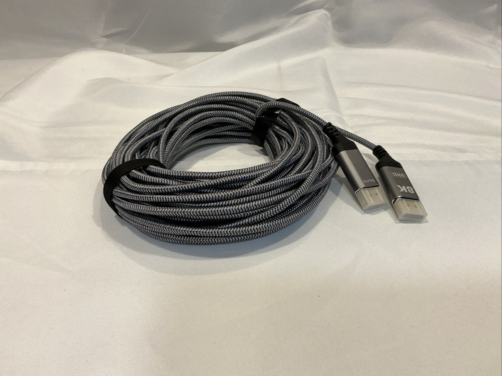 Capshi 50FT Fiber Optic DisplayPort 1.4 Cable 8K@60Hz 4K@144Hz Braided Gray2664u