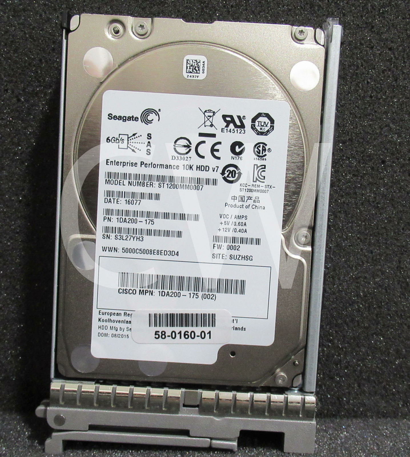 UCS-HD12T10KS2-E 1DA200-175 CISCO 1.2TB 10K RPM 6Gbps 2.5" SAS Hard Drive