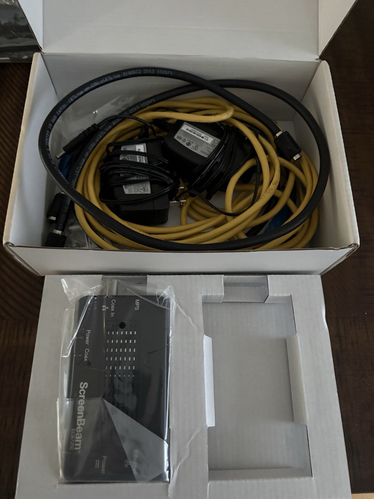 ScreenBeam ECB7250 MoCA 2.5 Ethernet Over Coax Network Adapter Single Unit