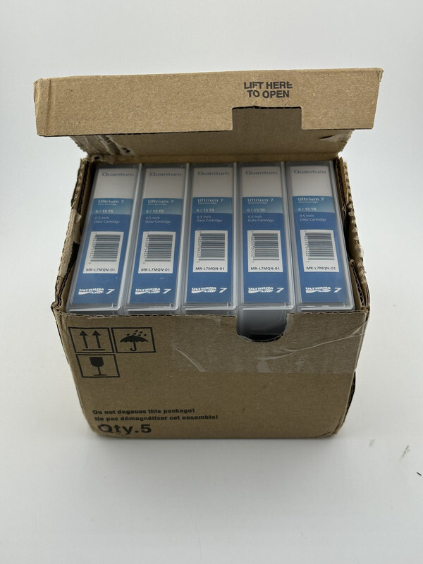LOT OF 5 QUANTUM ULTRIUM 7 6/ 15TB LTO DATA TAPES
