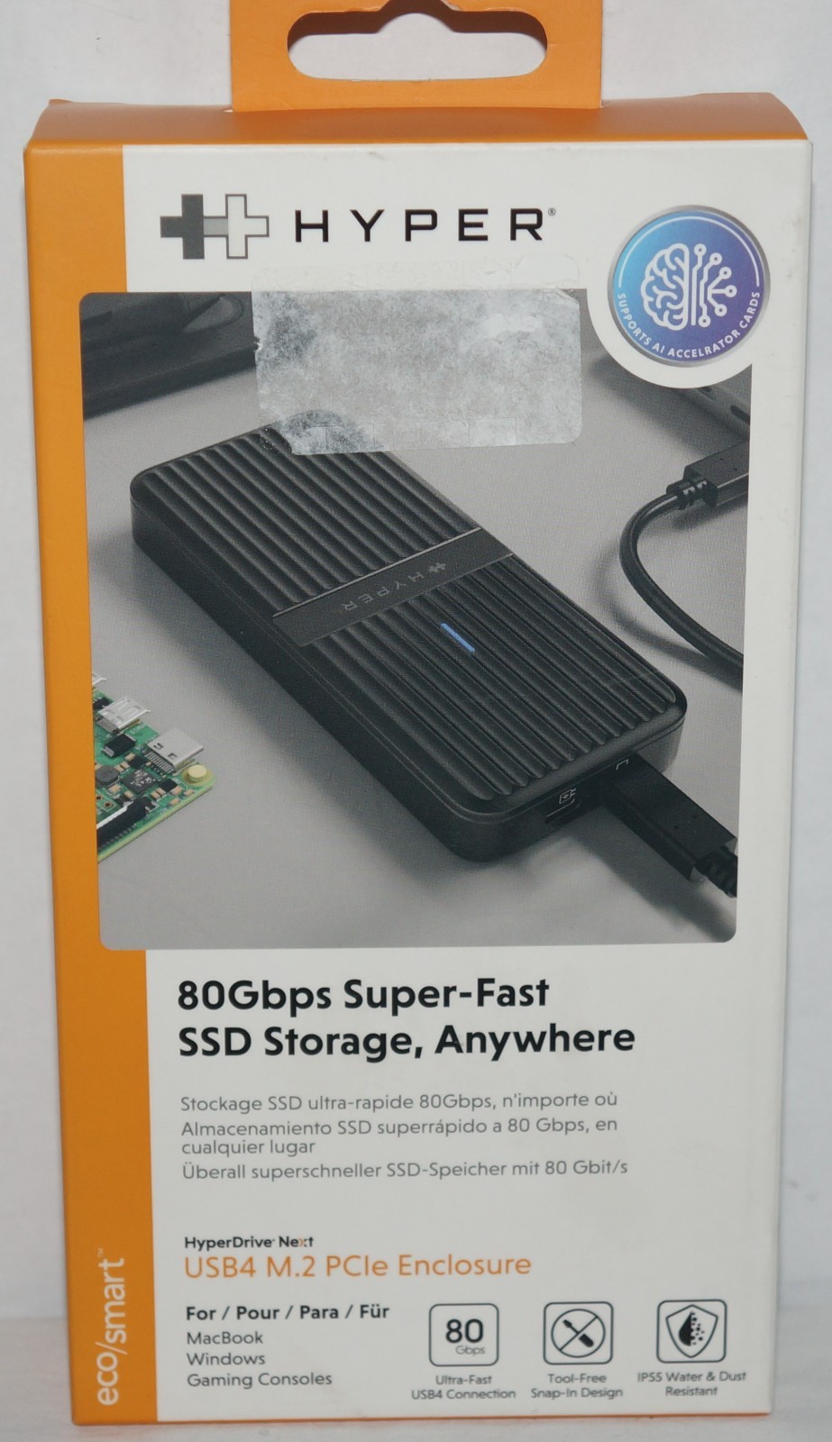 New Hyper HyperDrive Next External SSD Enclosure (USB4 NVMe M.2 PCIe Enclosure)