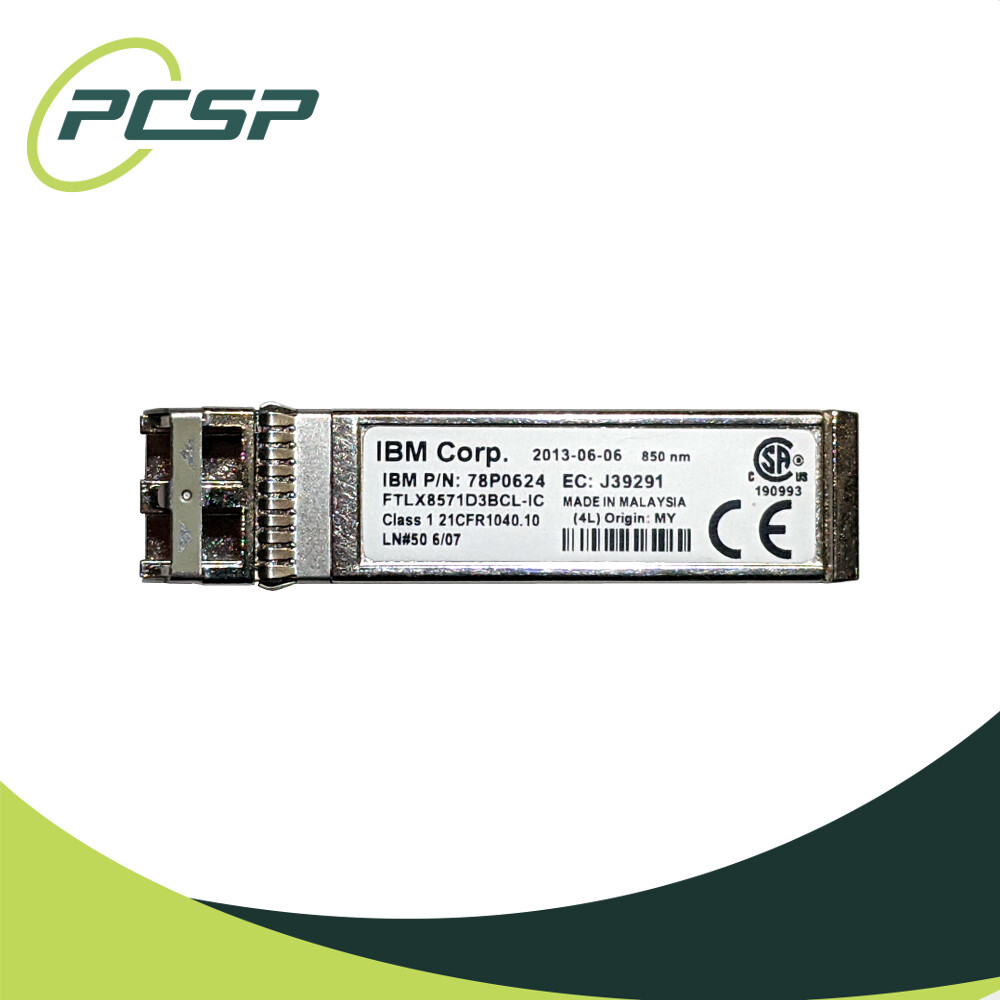 Lot of 2 IBM 78P0624 10G SFP+ SR Transceiver Module 850nm FTLX8571D3BCL-IC