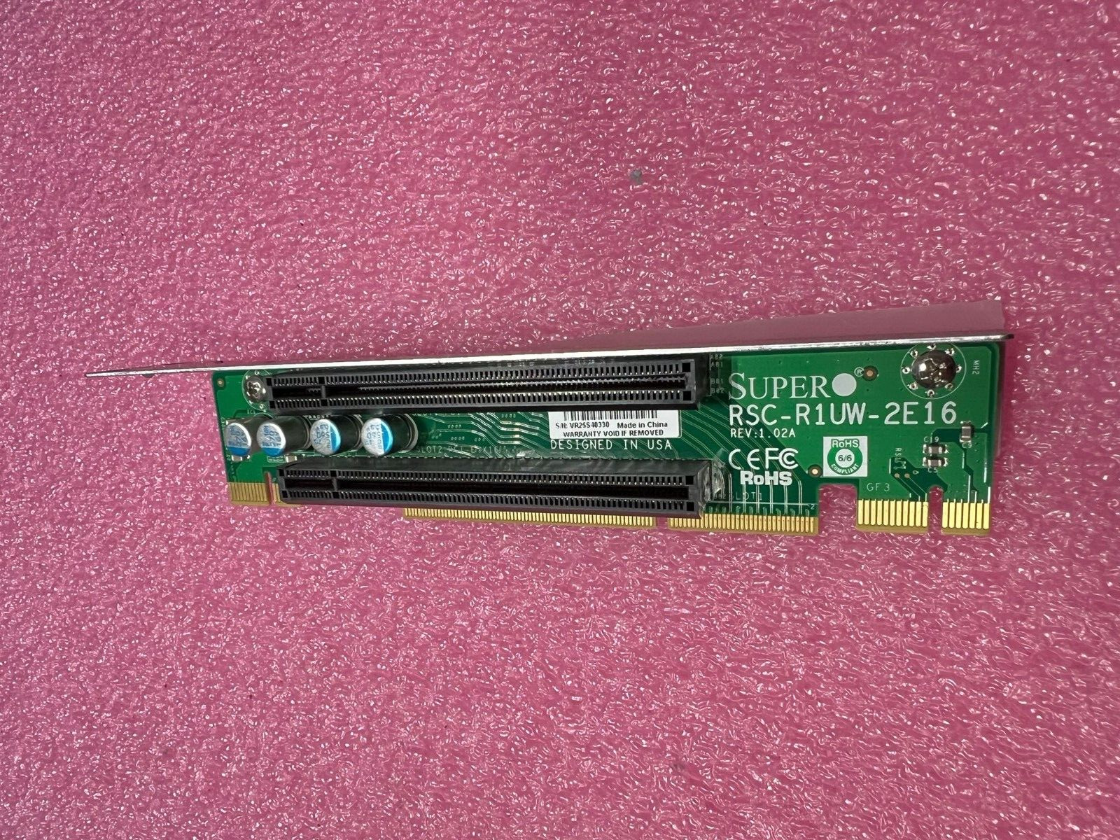SuperMicro RSC-R1UW-2E16 PCI-Express X16 Riser Card with bracket