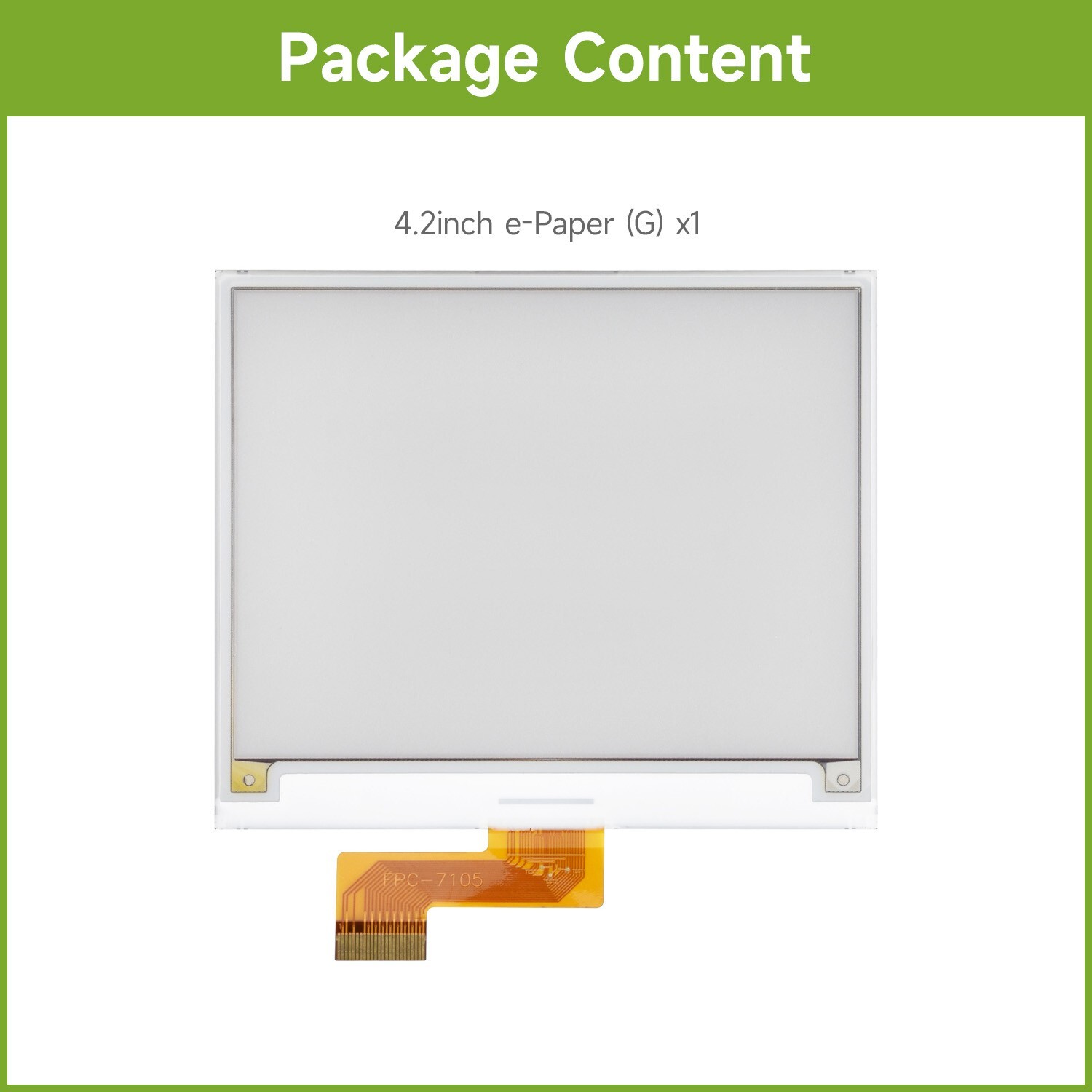 Waveshare 4.2inch e-Paper display e-ink display, 400x300, Red/Yellow/Black/White