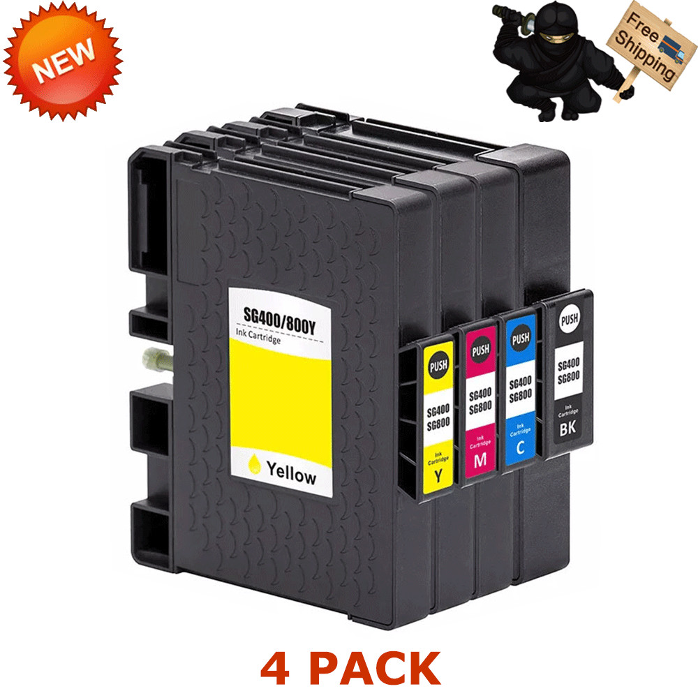 4 PK Sublimation Ink Cartridge Set Compatible for Sawgrass Virtuoso SG400 SG800