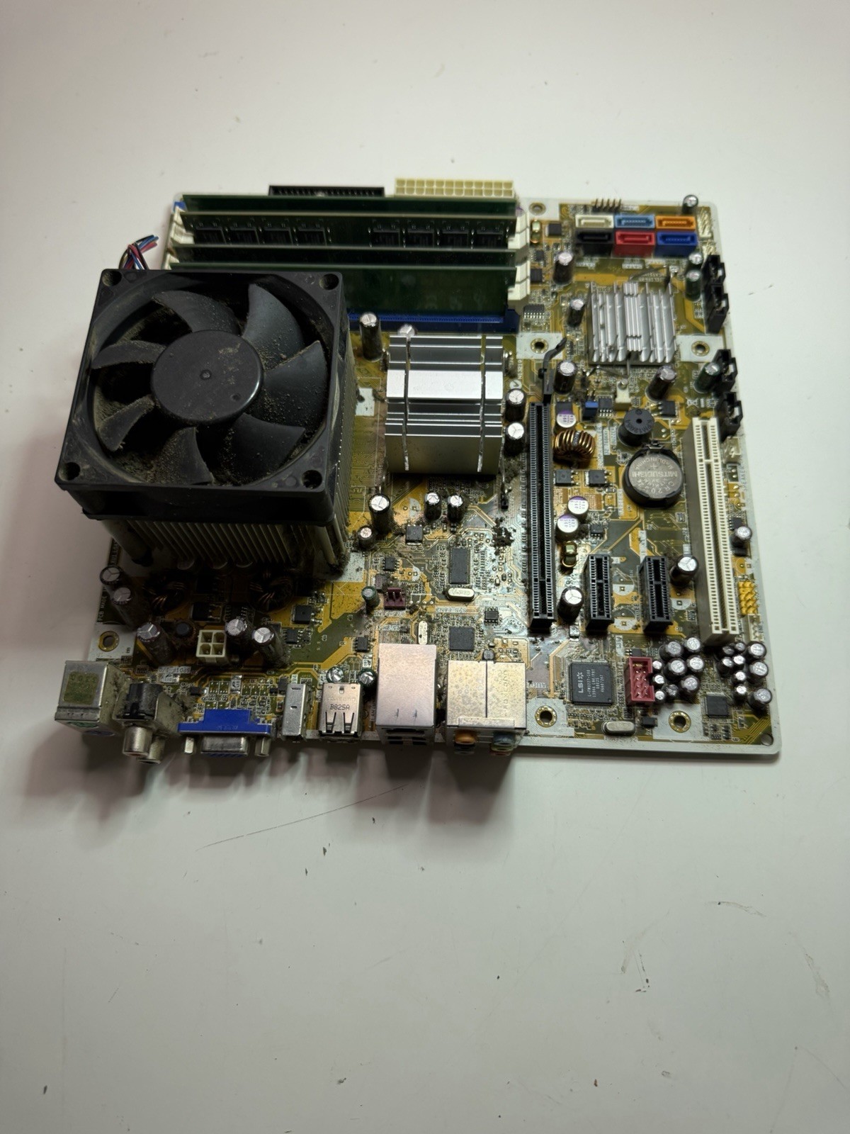 HP IPIBL-L (Intel G33) Motherboard w/ CPU Fan & RAM – Untested As-Is