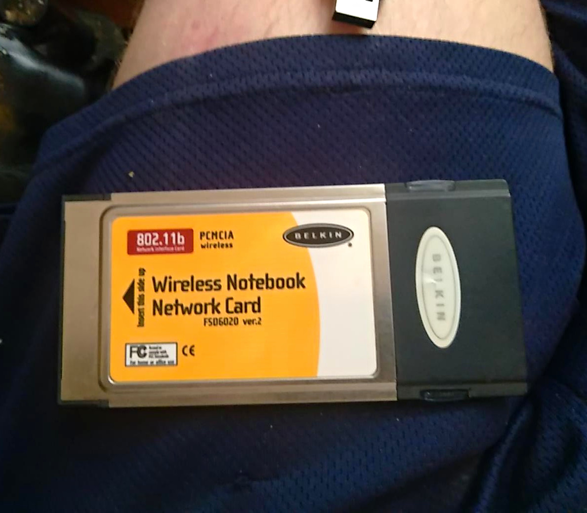 Belkin F5D6020 802.11b 11Mbps PCMCIA Wireless Notebook Network Card