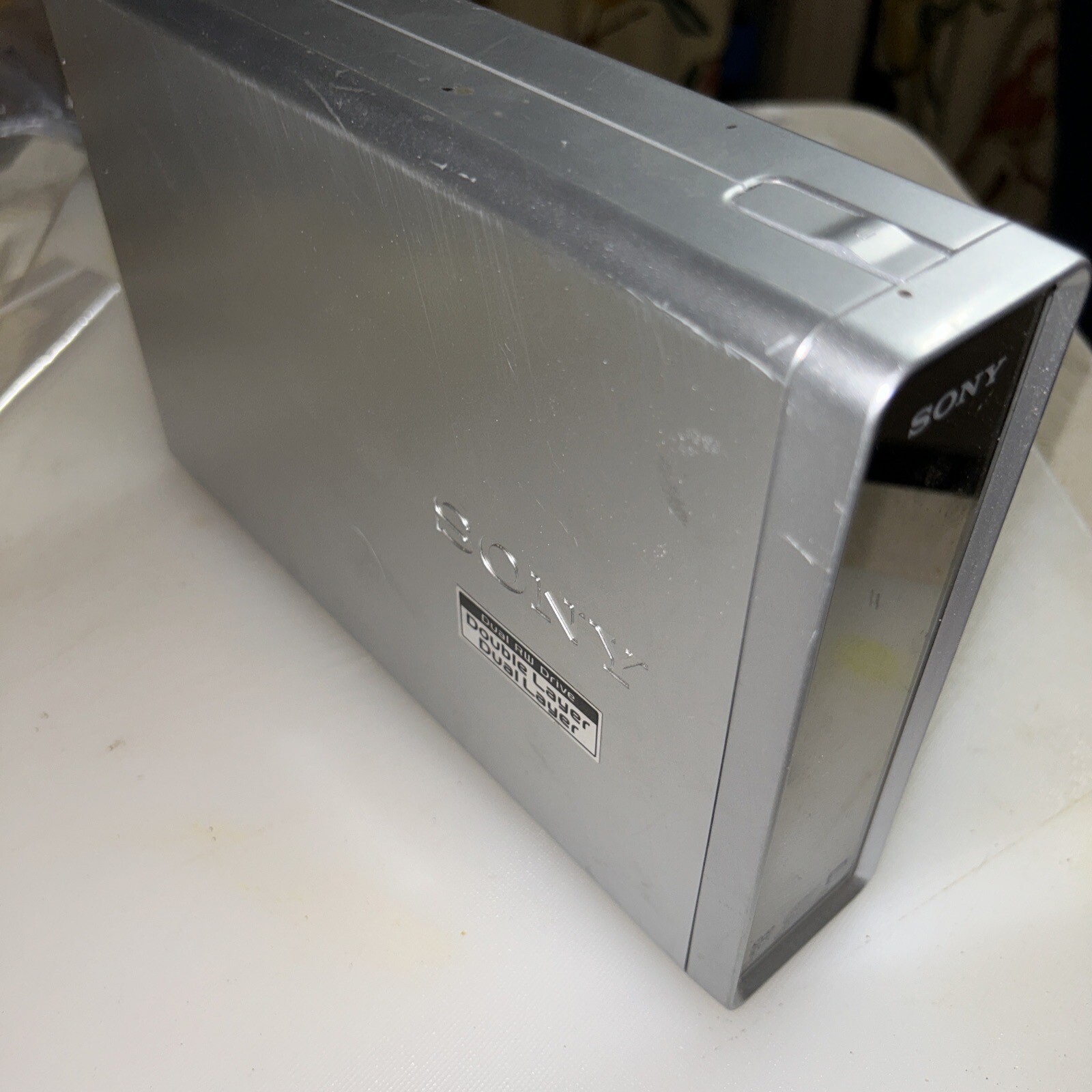 Sony DRX-830UDVD+RW+R CD Rewritable Drive Dual Layer Light/Eject Work Untested