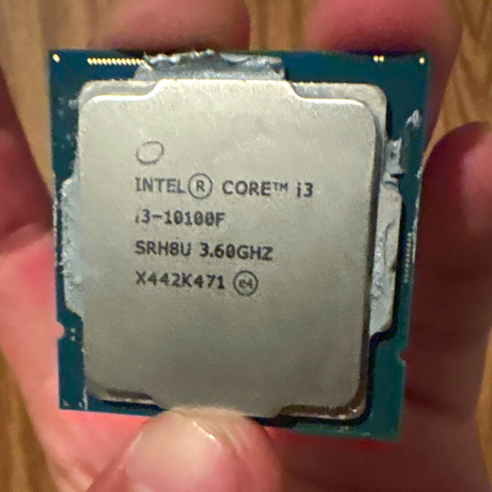 Intel Core i3-10100F 3.60GHz 4-Core LGA1200 6MB L3 CPU SRH8U