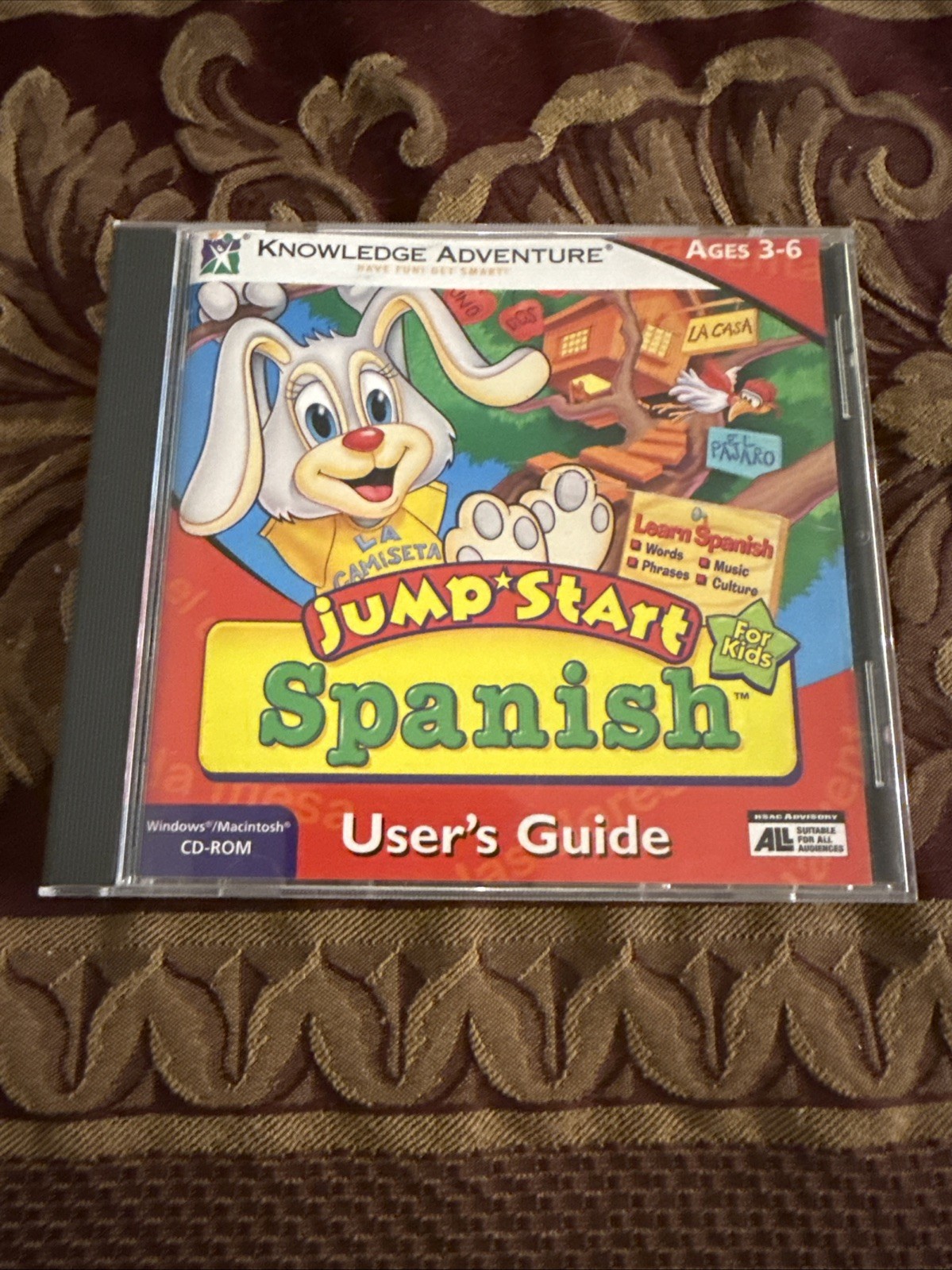 Jump Start Spanish For Kids - Vintage Educational Game (CD ROM, 1997, Ages 3-6)