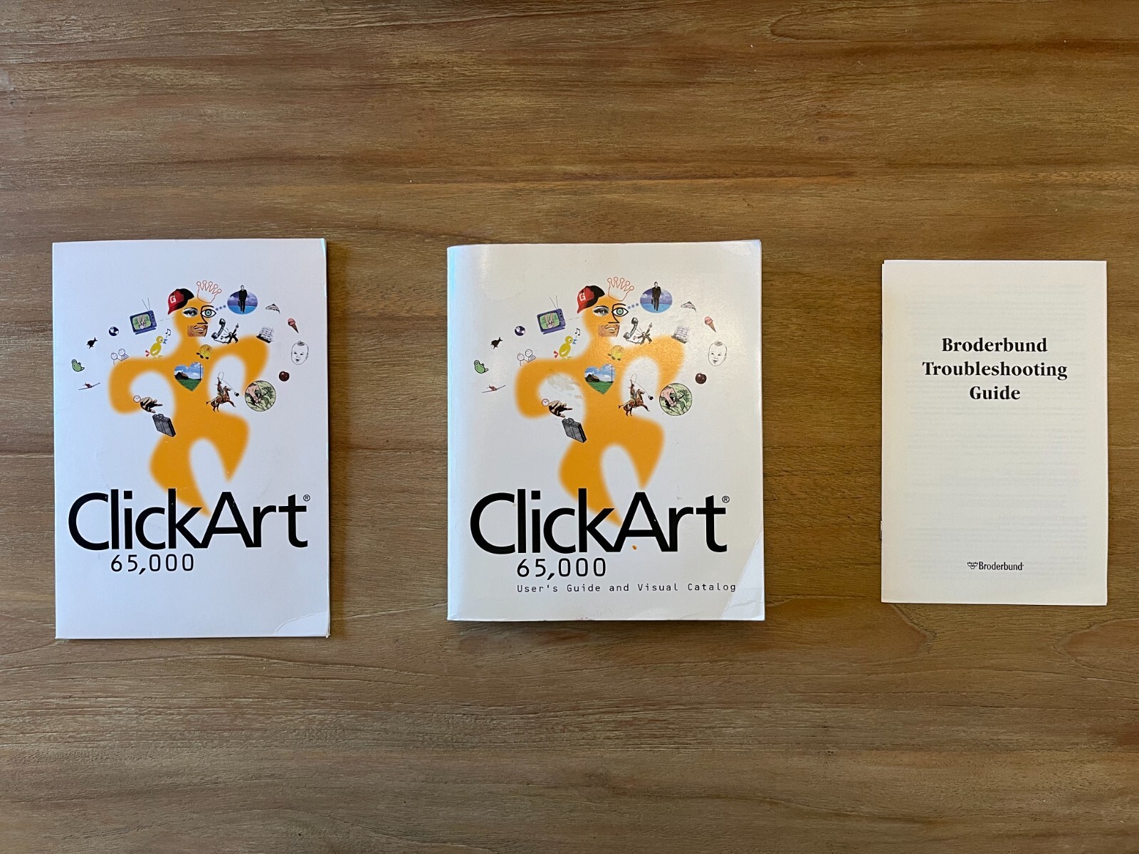 Broderbund ClickArt 65,000 5-CD Set Windows with User's Guide/Visual Catalog