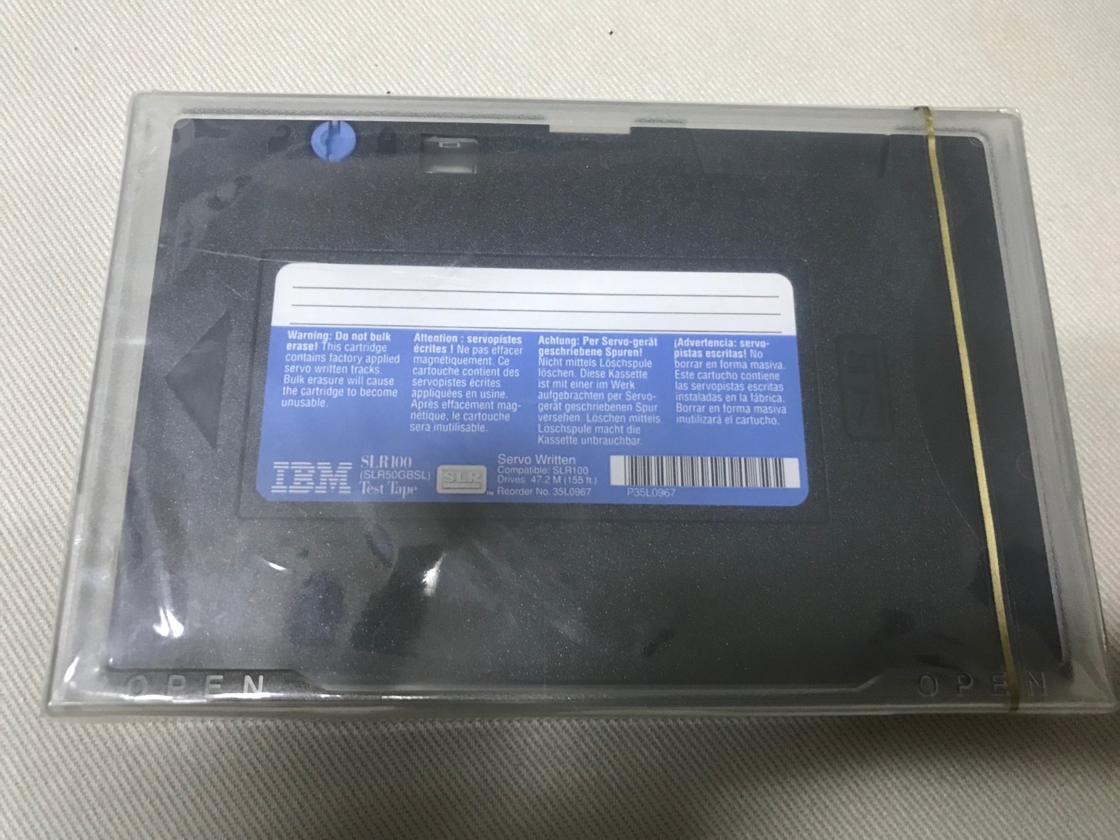 NEW Factory Sealed IBM 35L0967 SLR60 & SLR100 Test Tape Cartridge