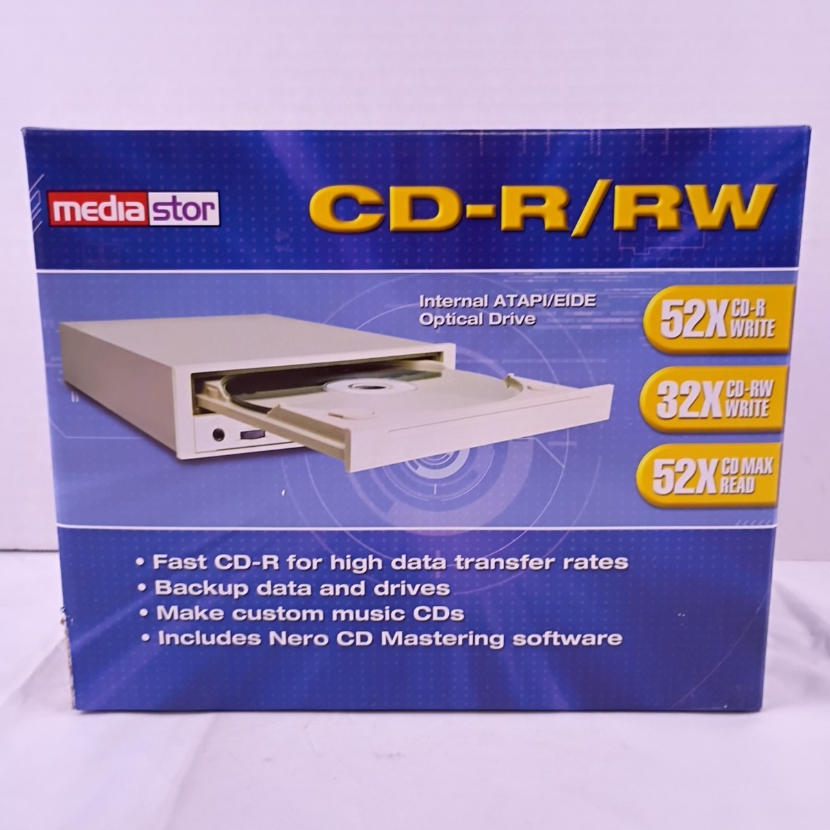 Mediastor CD-R/RW Internal ATAPI/EIDE Optical Drive 52x32x52x Open Box