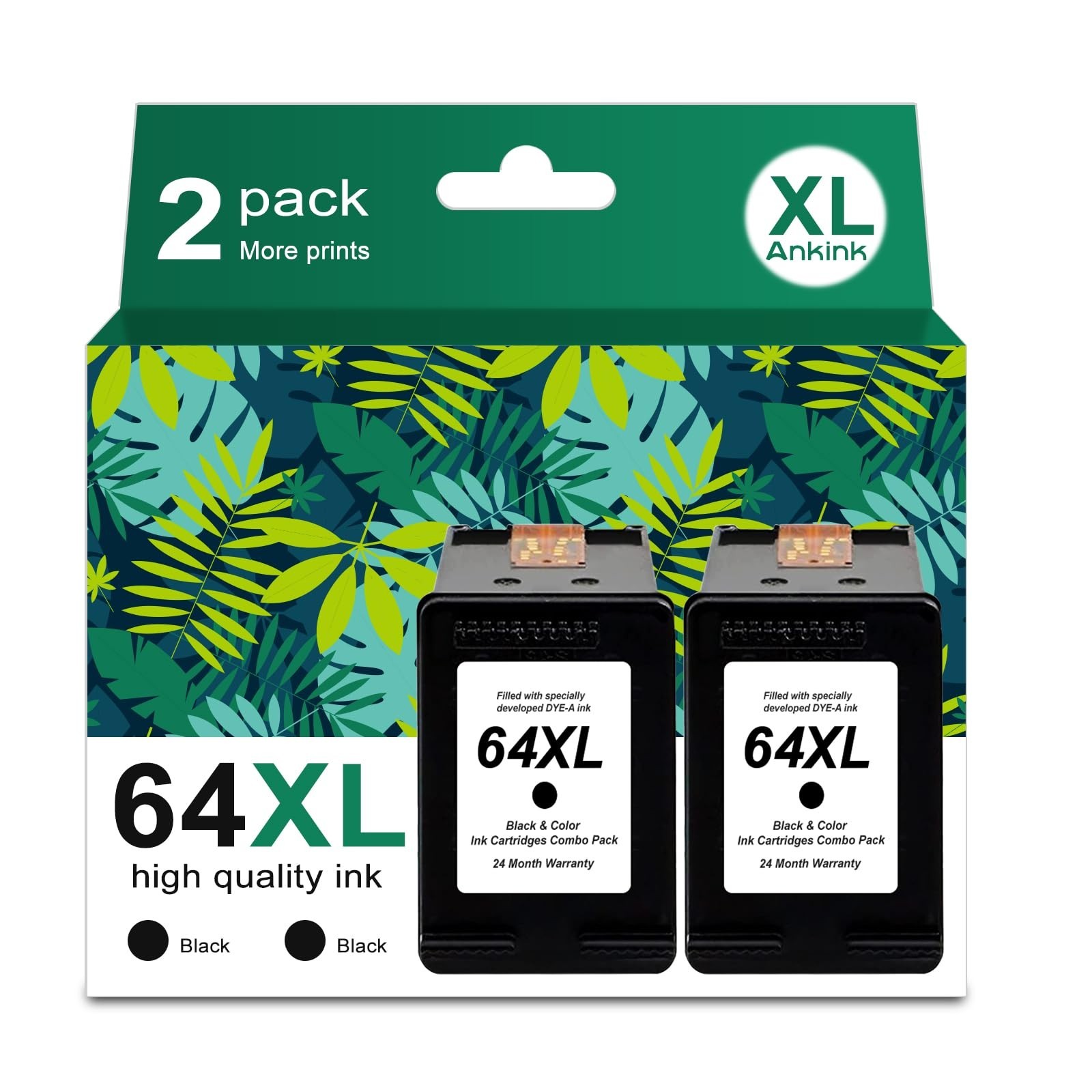 64XL Ink Cartridges Replacement for HP 64 Black Ink Cartridge 64XL HP64 HP64X...