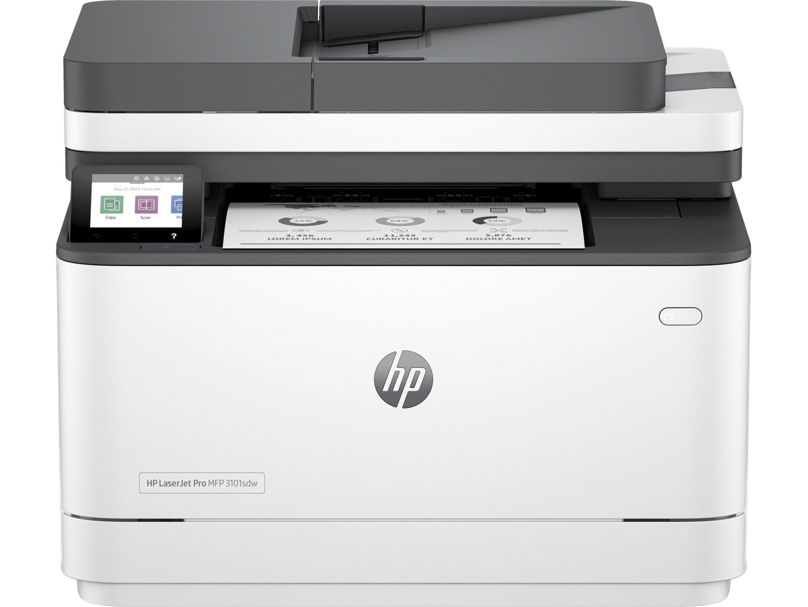 HP LaserJet Pro MFP 3101sdw Laser Printer, Black And White Mobile Print, Copy,