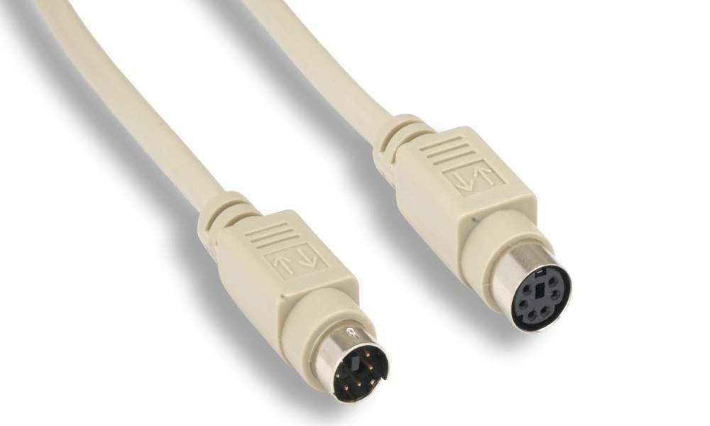 6FT Keyboard Mouse Extension Cable MiniDin6 Male Female PS2