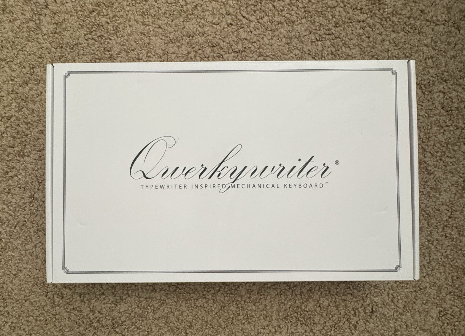 Qwerkywriter Typewriter-Inspired Mechanical Keyboard, Black, English QWERTY