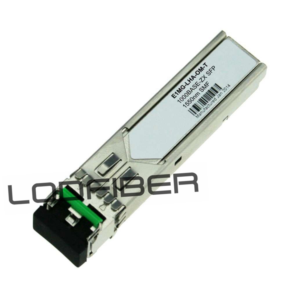 E1MG-LHA-OM-T Brocade Compatible 1000BASE-LHA SFP 1550nm 80km Transceiver