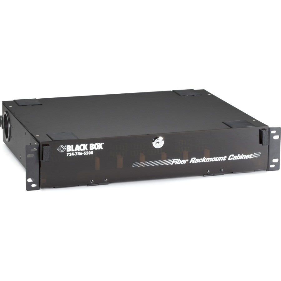 Black Box Rackmount Fiber Enclosure 2U 6-Panel