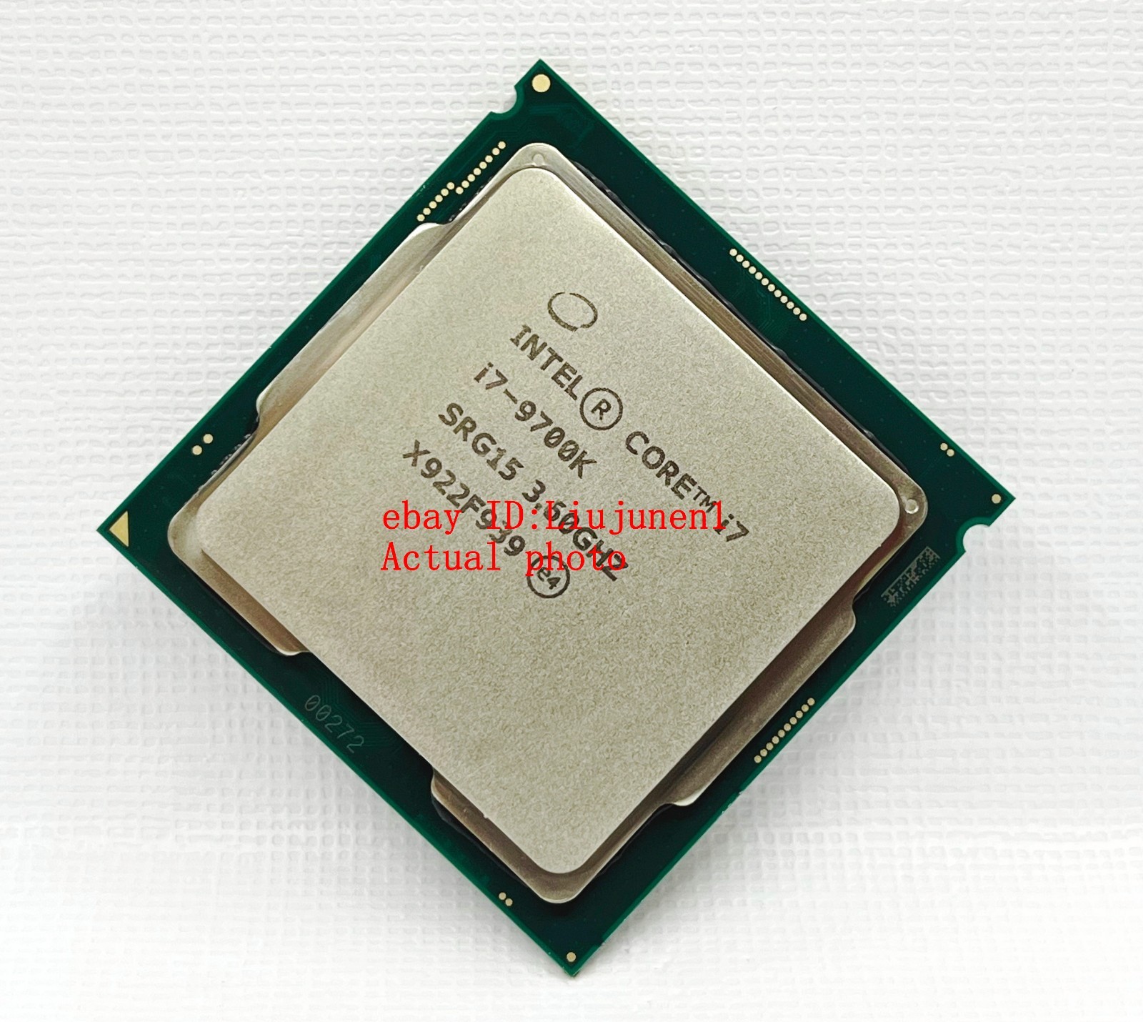 Intel Core i7-9700K SRG15 3.6GHz Eight-core 12MB 95W LGA1151 Desktop Processor