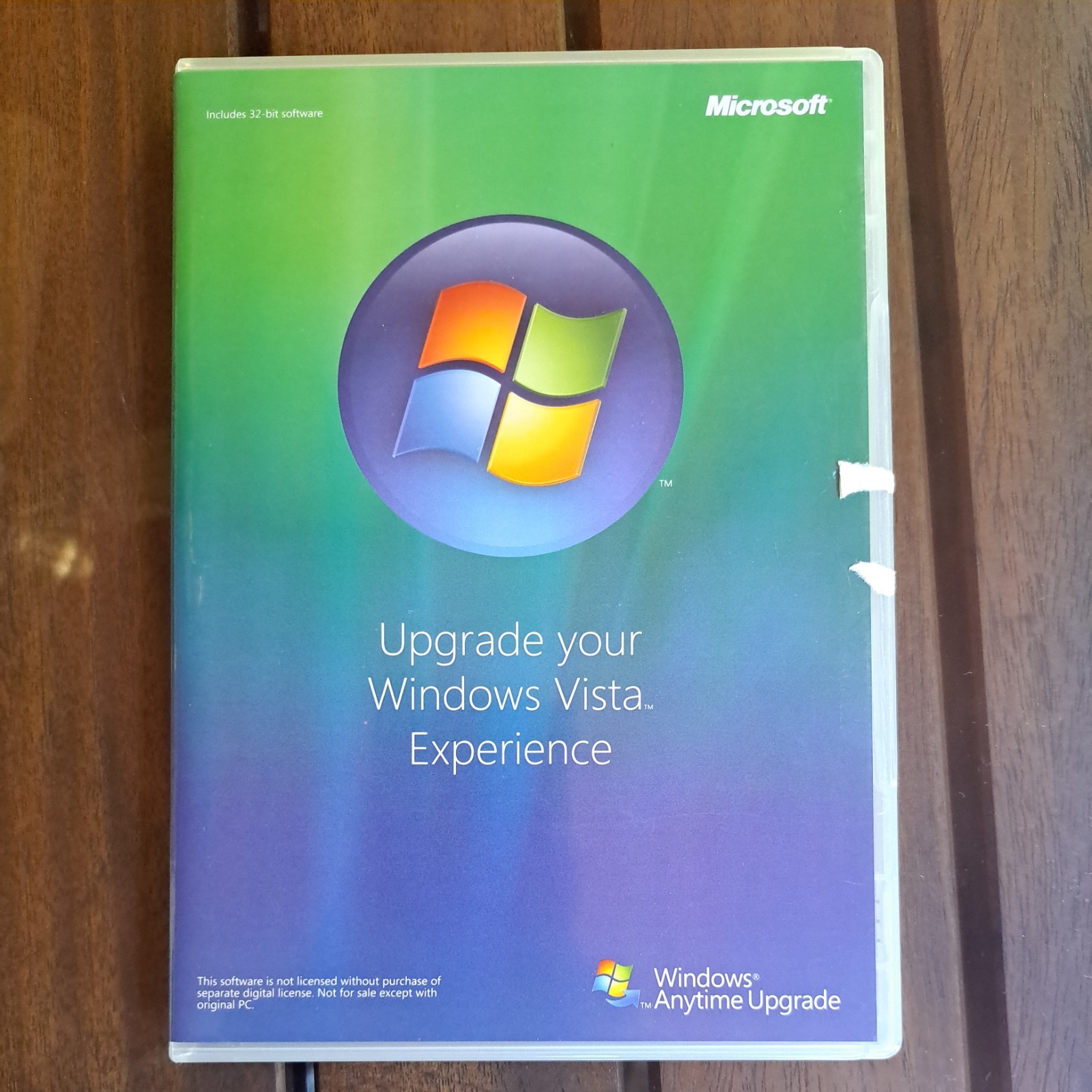Microsoft Windows Vista Experience Anytime Upgrade DVD-ROM Disc 32-bit English