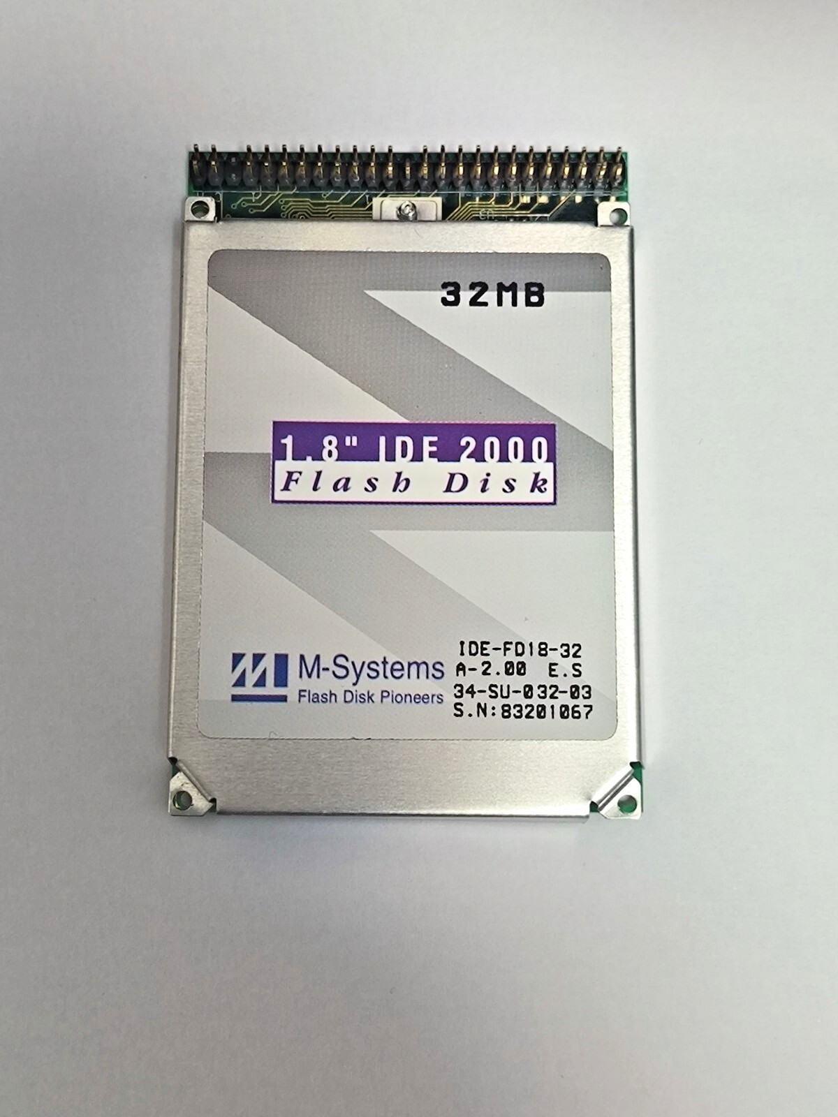 M-Systems 1.8" IDE 32MB IDE FLASH DISK IDE-FD18-32 (34-SU-032-03)