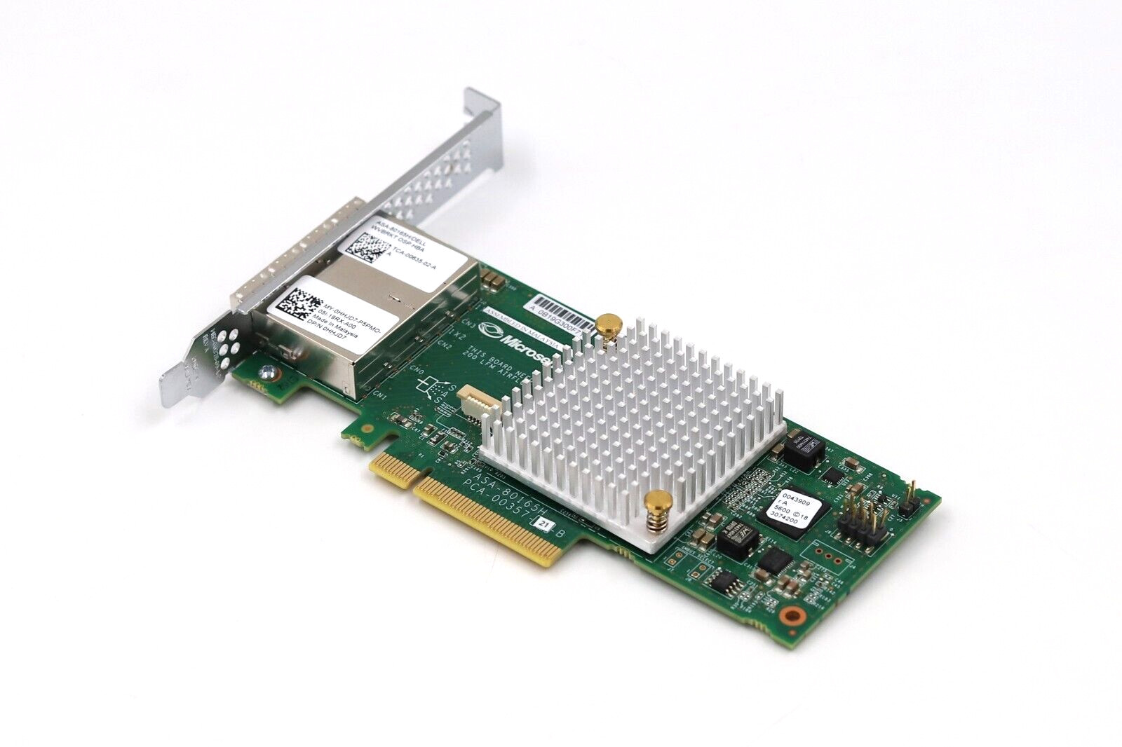 Dell ASA-80165H Quad-Ports 12GbE SFP PCIe SAS Host Bus Adapter Dell P/N: 0HHJD7