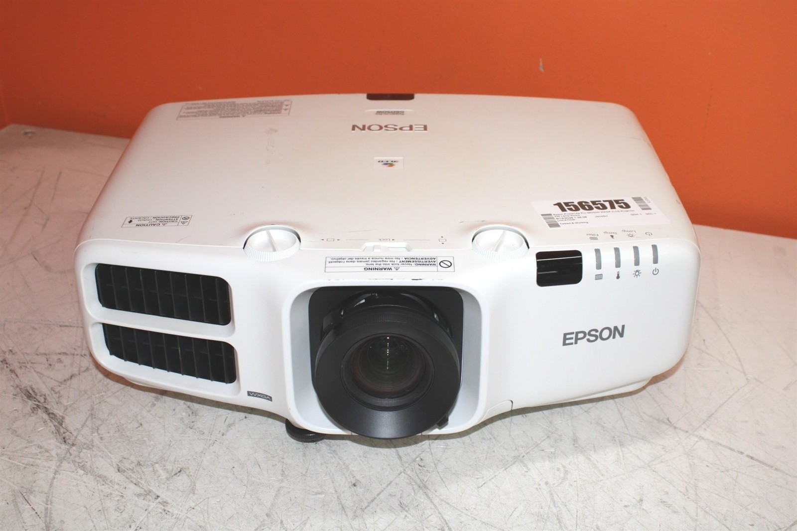 Epson PowerLite Pro G6050W WXGA 3LCD HDMI Projector 426 Lamp Hours