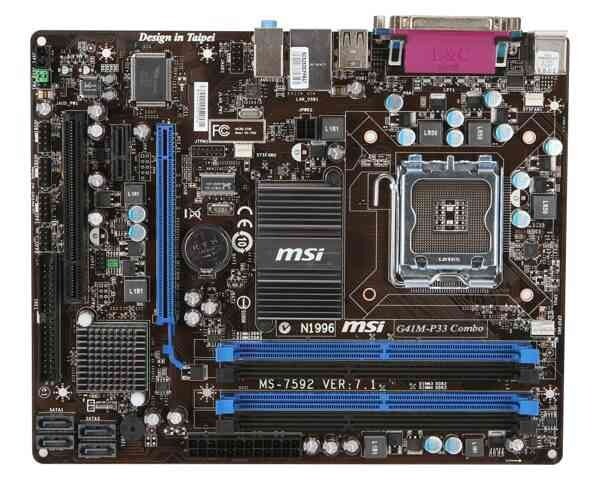 MSI G41M-P33 Combo MS-7592 VER:7.1 ATX Motherboard Socket 775 Intel G41 Chipset