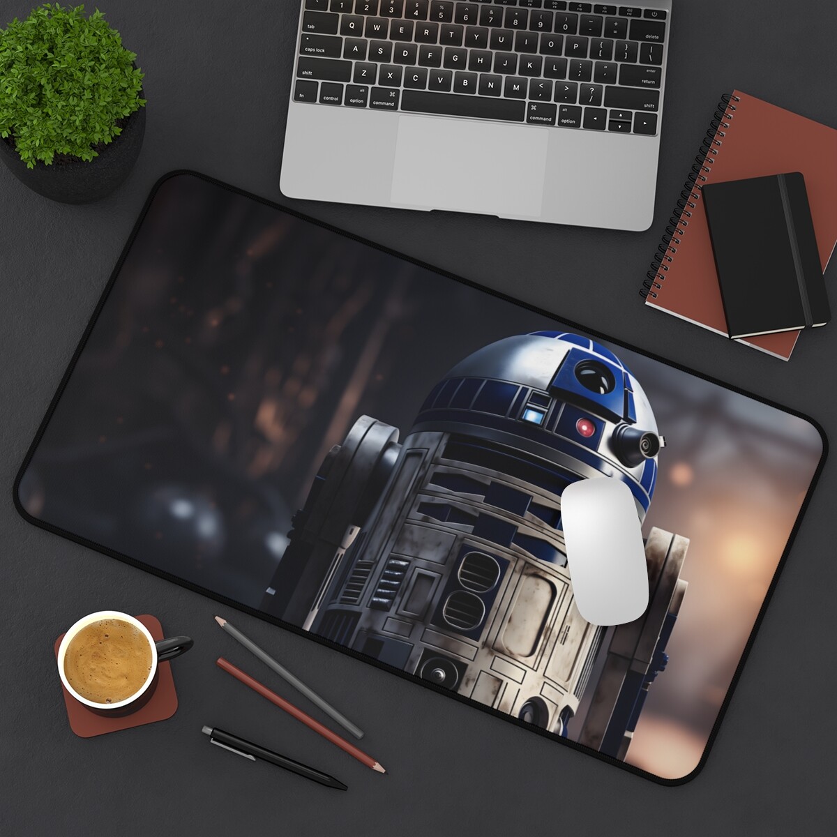 Desk Mat&Mouse Pad:R2 Droid,Anakin Skywalker,Star Wars