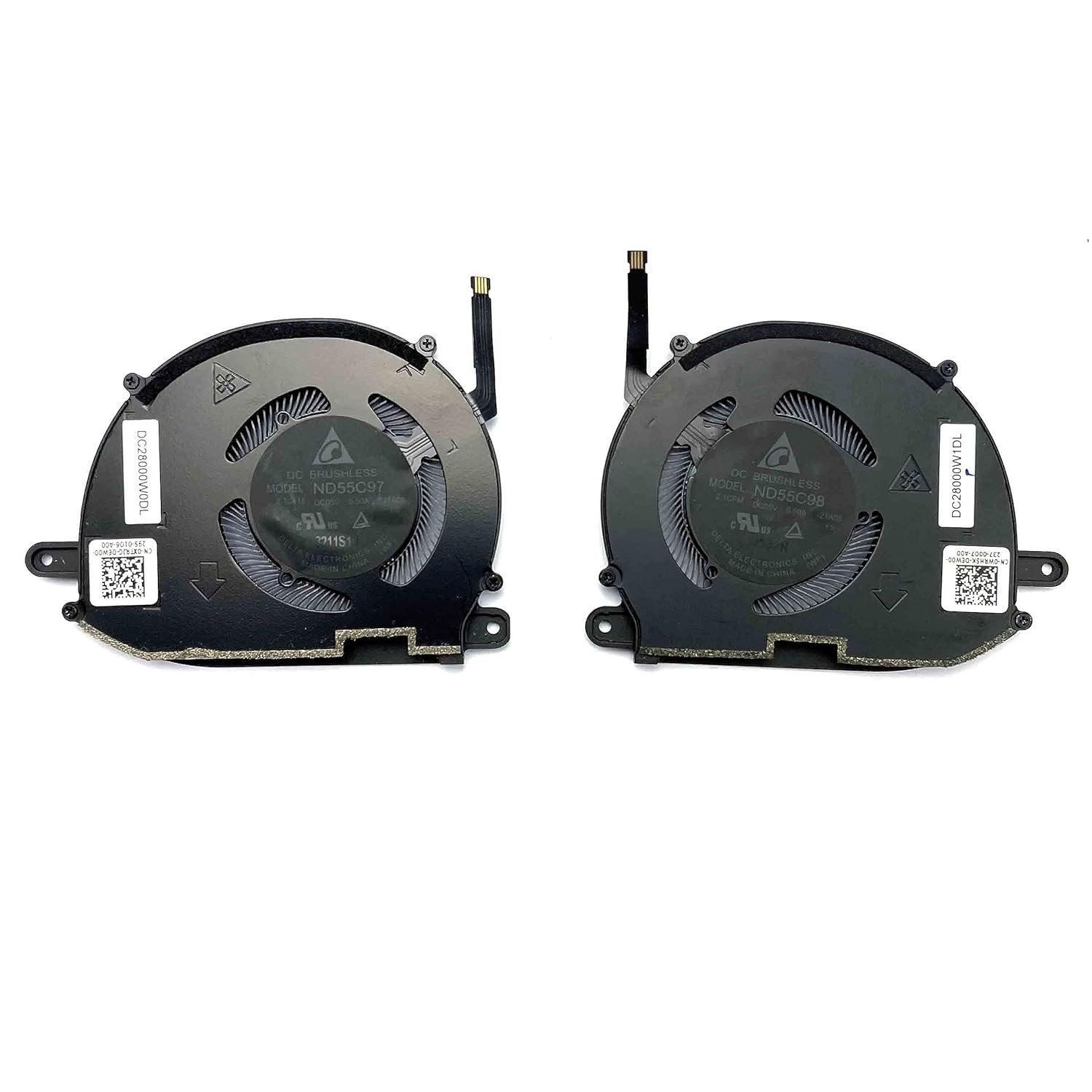 for Dell XPS 13 Plus 9320 2022 Laptop CPU GPU Cooling Fan 0XTRJG 0WRH5K DC5V