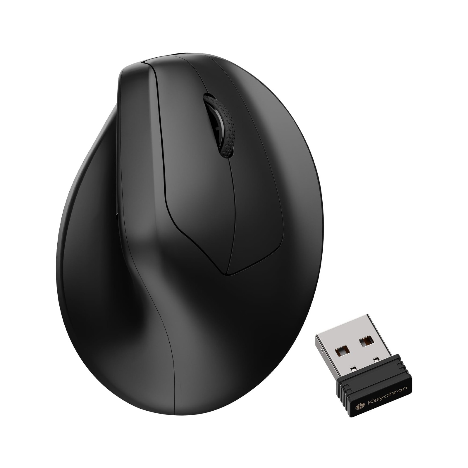 M5 8K Vertical Ergonomic Mouse Wireless, 2.4 GHz/Bluetooth 5.3/Wired Computer...
