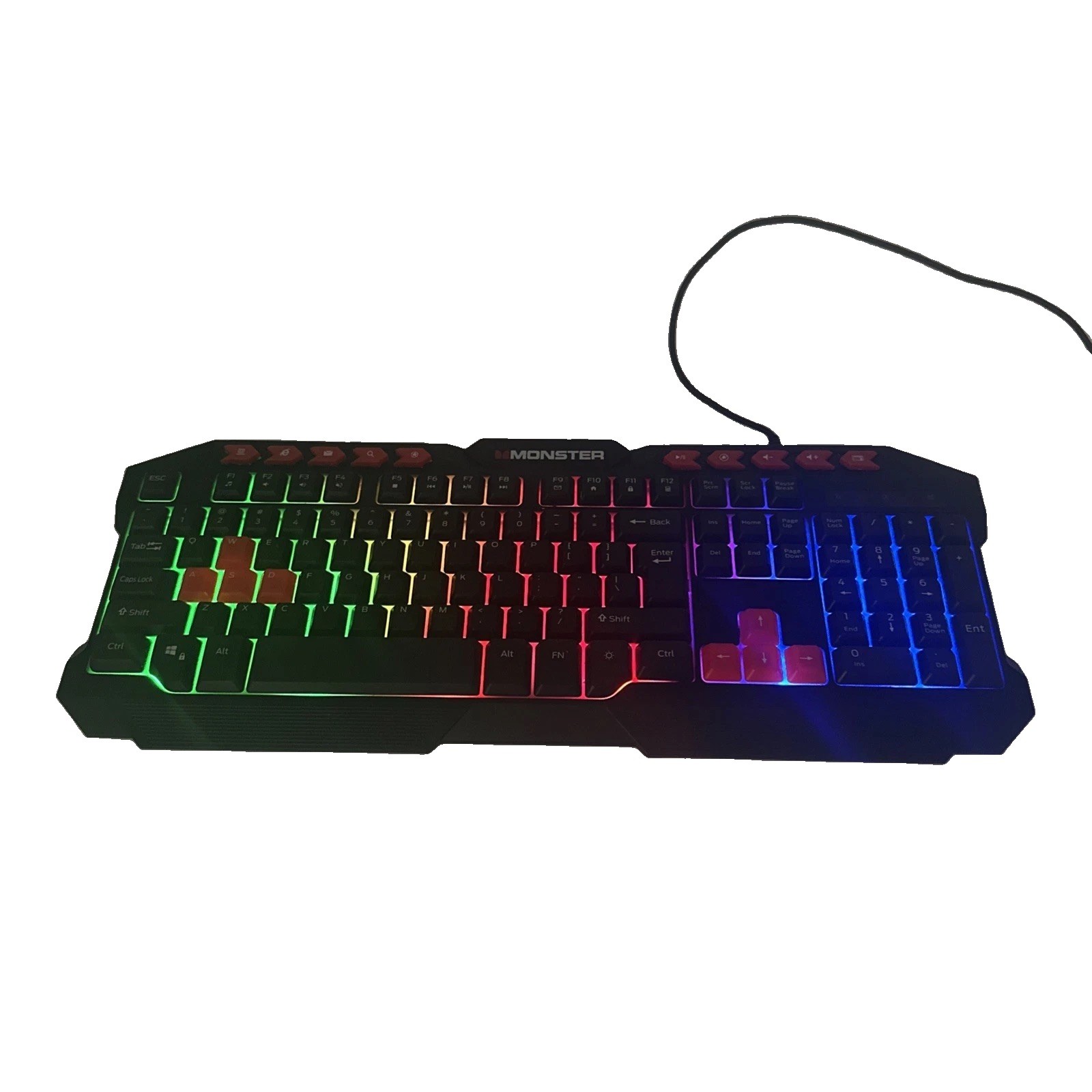 Monster ST-GKB96 Wired RGB Illuminated Gaming Keyboard English QWERTY Black