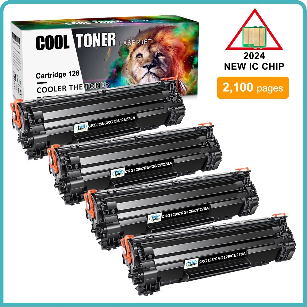 4PK CRG128 For Canon 128 Toner Cartridge ImageCLASS D530 D550 MF4880dw MF4770n