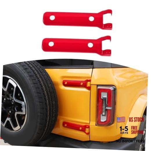 for Bronco Tailgate Hinge Cover Trim Bezel for Ford Bronco 2021-Present ABS Red