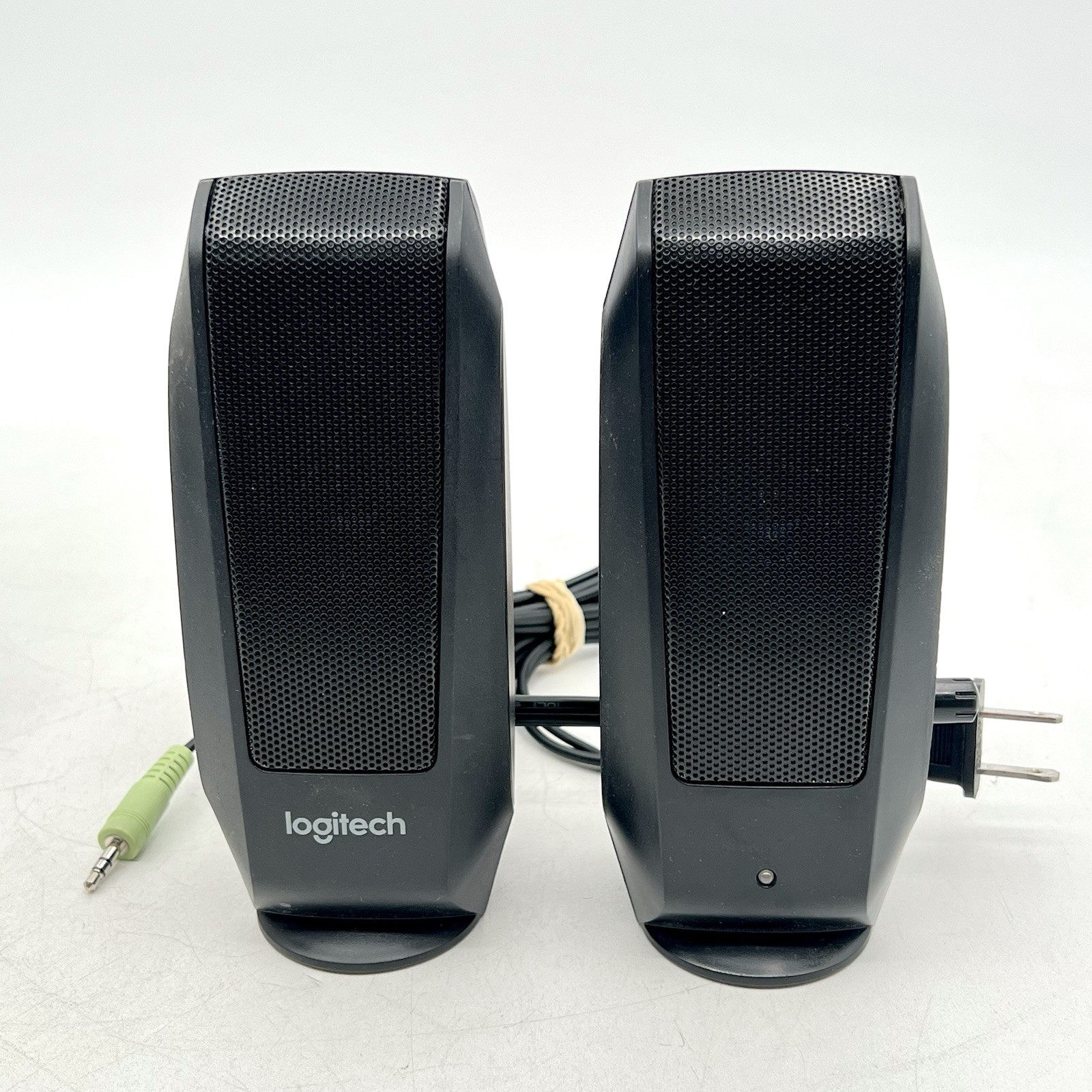 Logitech S-120 2-Piece 2 Channel Multimedia Speaker System w/ Headphone Jack