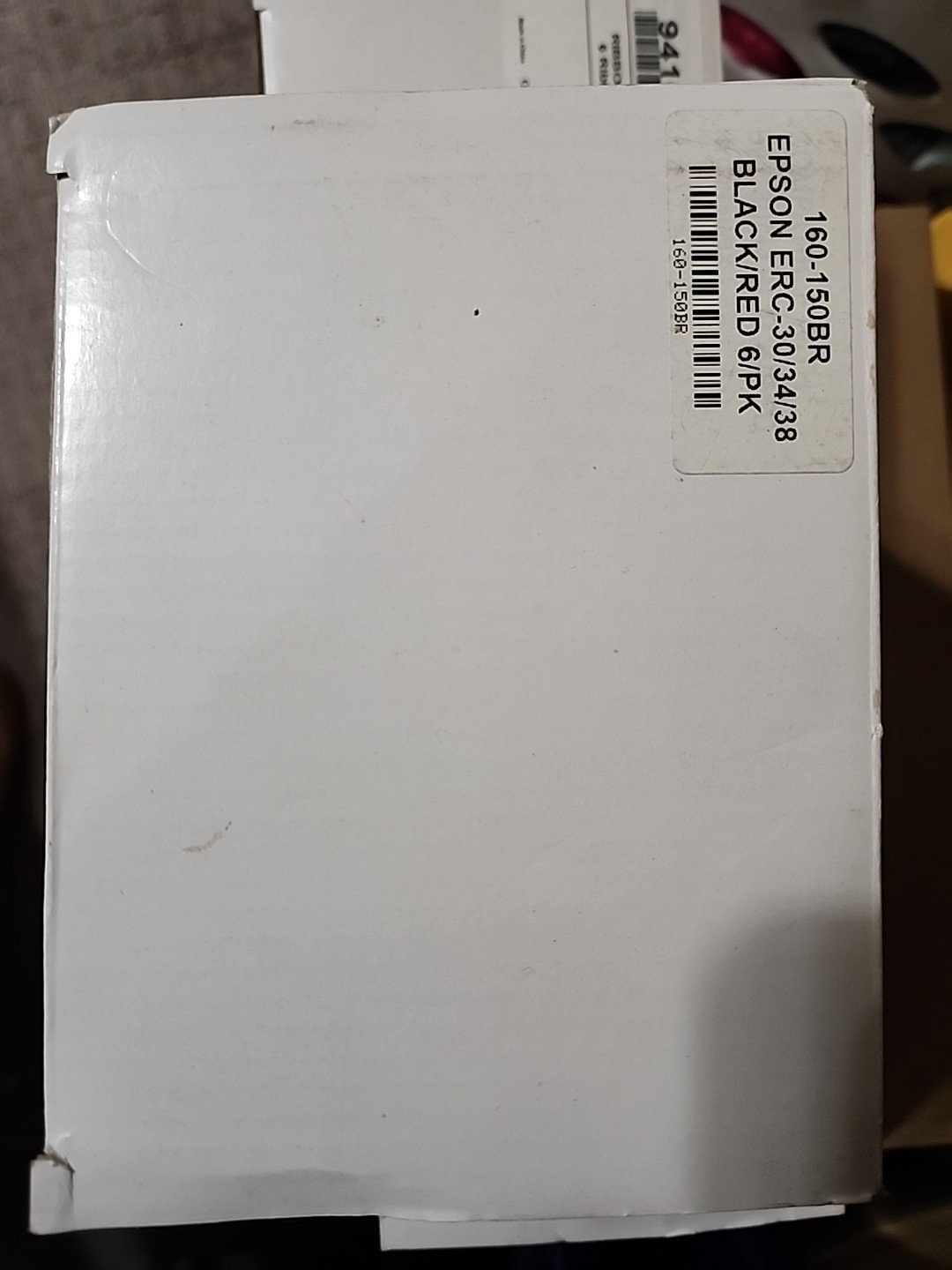EPSON ERC 30/34/38 - Black/Red Ribbons - 6 Per Pack -{123550}-9416-0012
