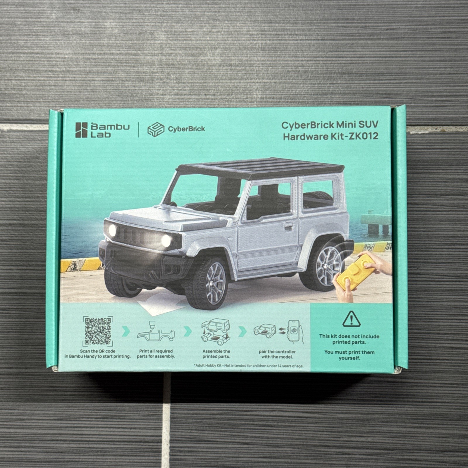 New Bambu Lab CyberBrick Mini SUV Hardware Kit 3D Printer P1S P2S X1C H2D ZK012