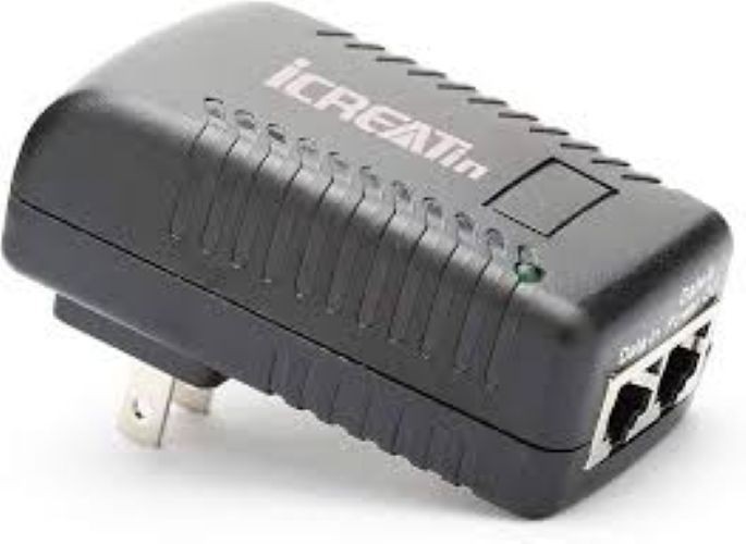 Icreatin Wall Plug POE Injector with 48V Power Supply