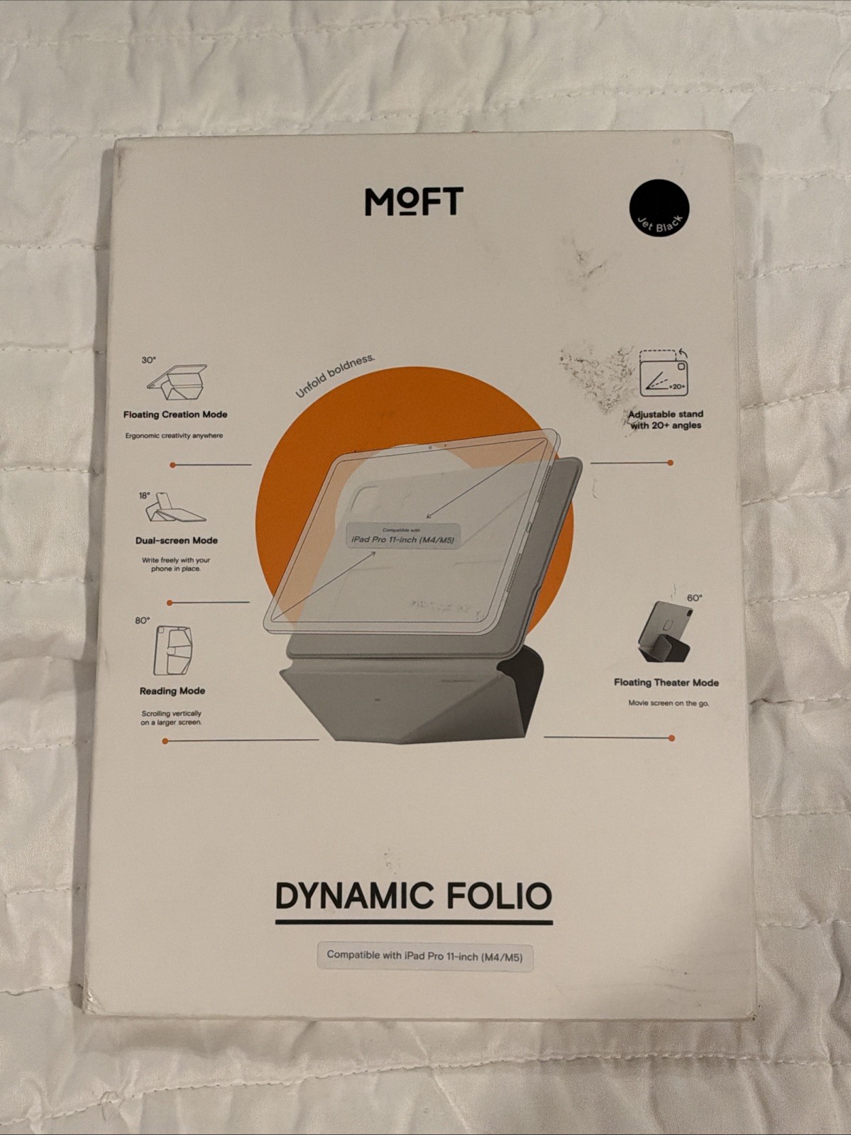 Moft Dynamic Folio Jet Black iPad Pro 11 Inch M4/M5 