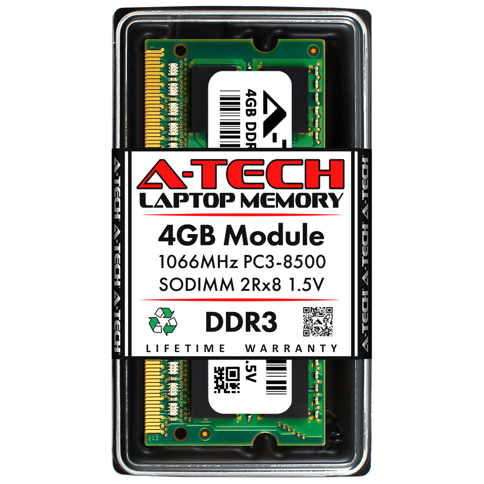 4GB DDR3 PC3-8500 SODIMM (Replacement for Acer LC.DDR00.062) Laptop Memory RAM